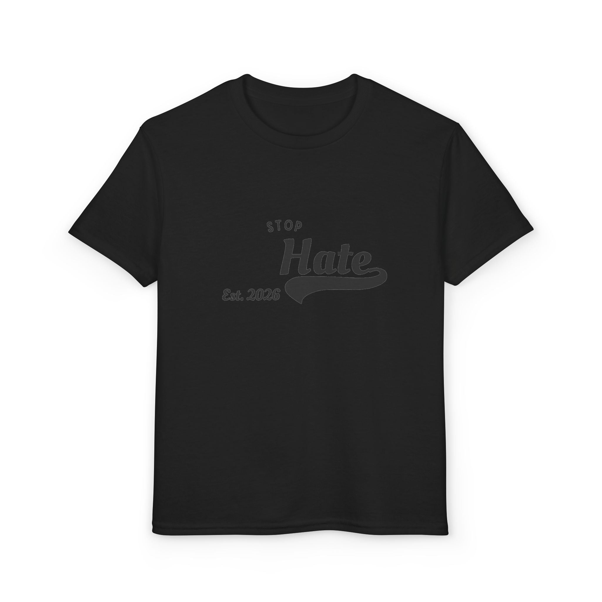 Youth T-Shirt — "Stop Hate Est. 2020" Graphic Tee