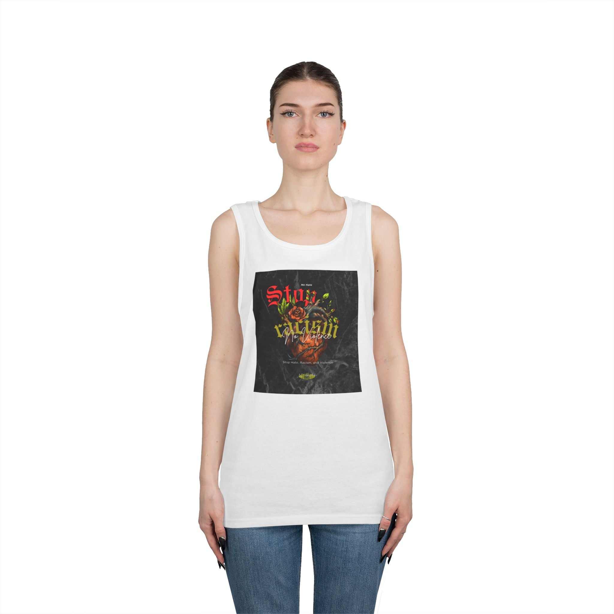 Skull & Crown Graphic Tank Top — Vintage Gothic Streetwear