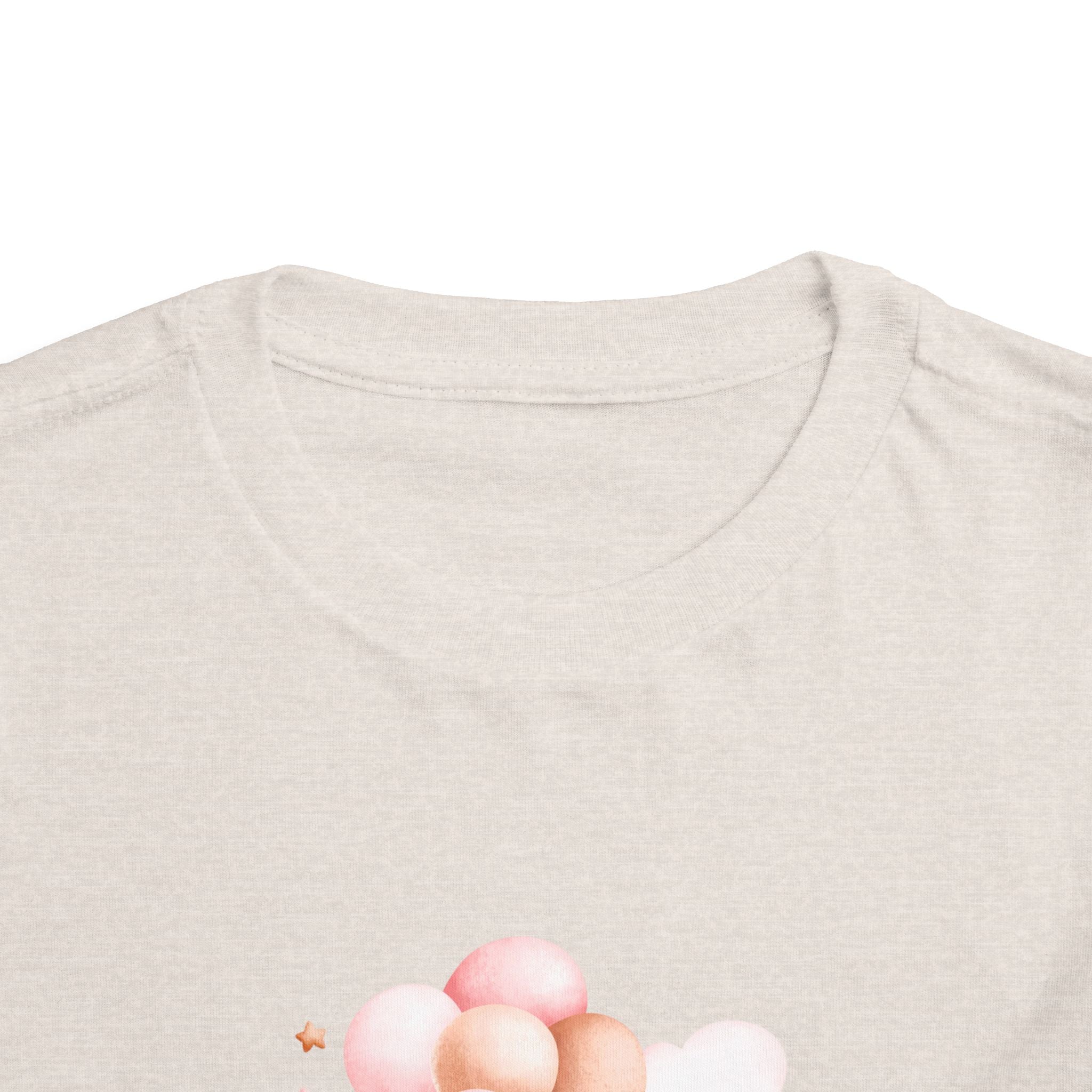 Toddler Tee — Cute Teddy with Balloons “Stop Hate and Racism”