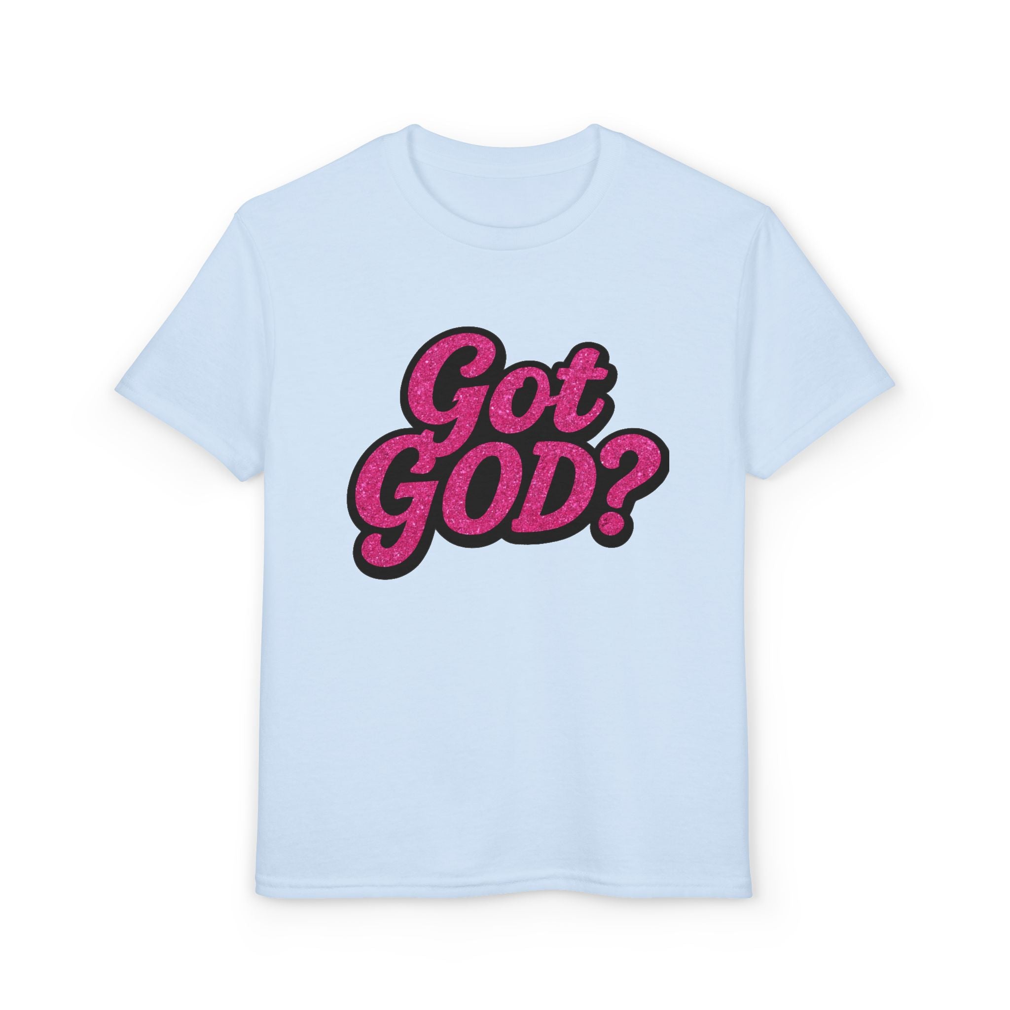 Youth T-Shirt — "Got GOD?" Pink Retro Faith Graphic