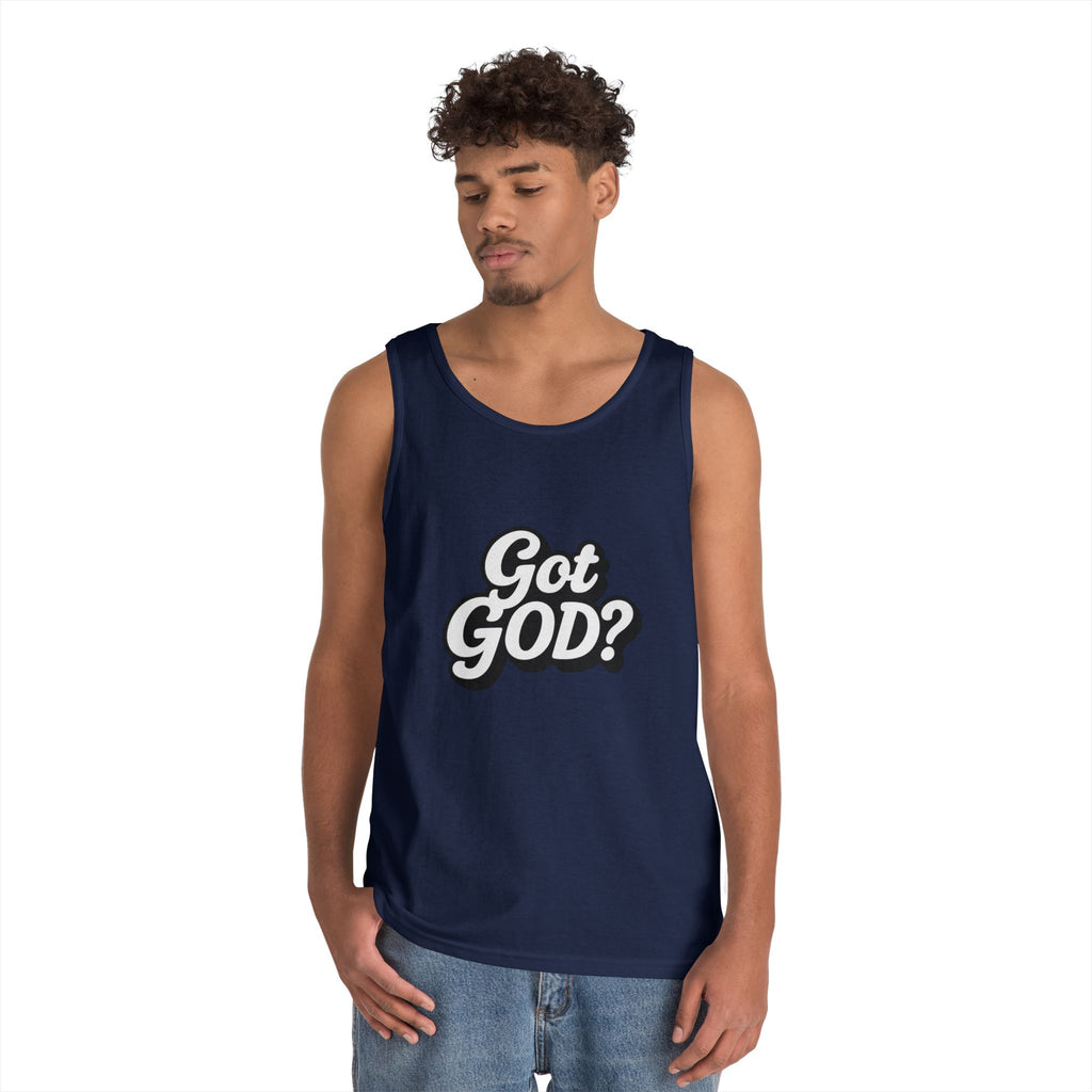 Got God? Tank Top — Retro Script Faith Graphic Tank