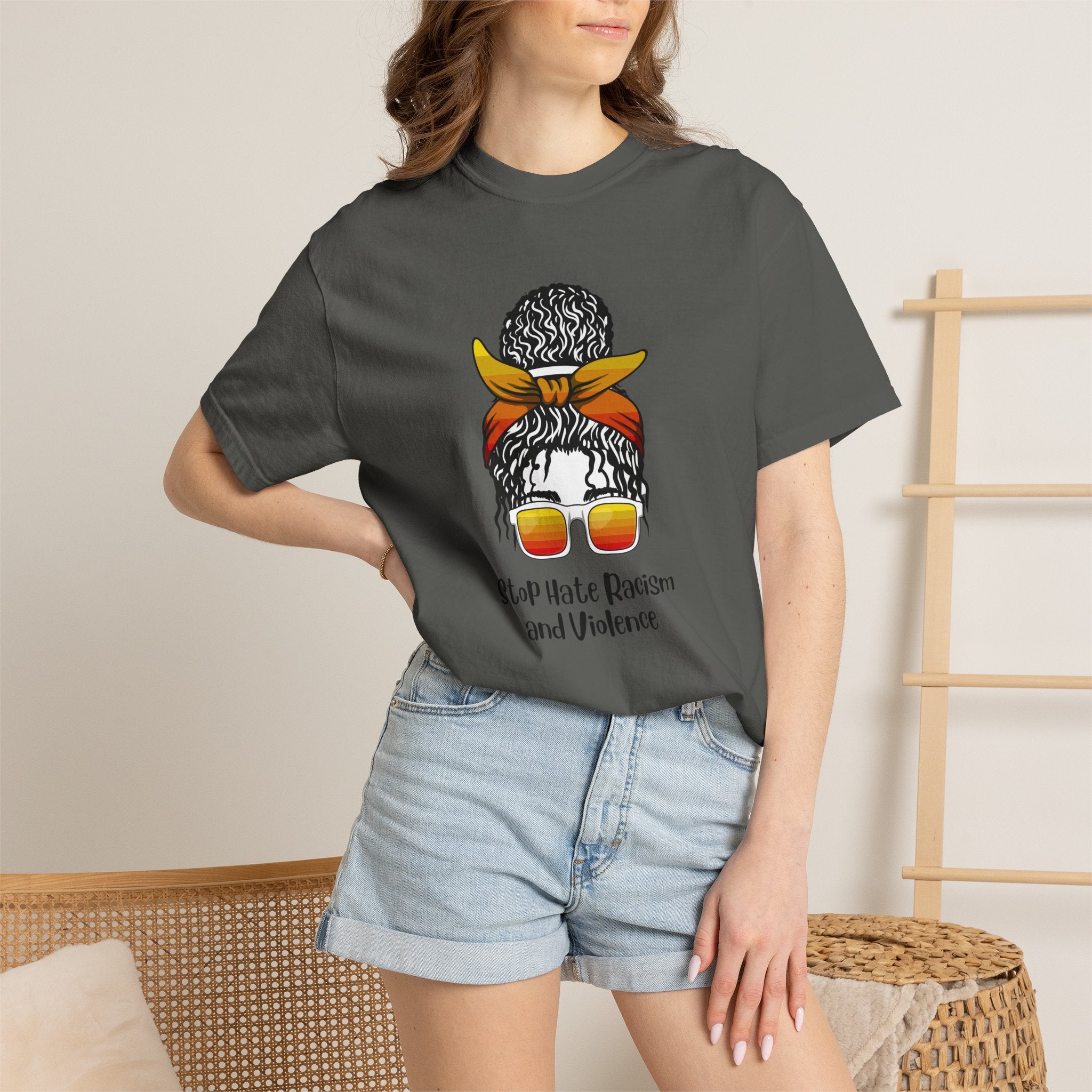 Stop Hate Racism and Violence T-Shirt — Empowering Anti-Racism Graphic Tee