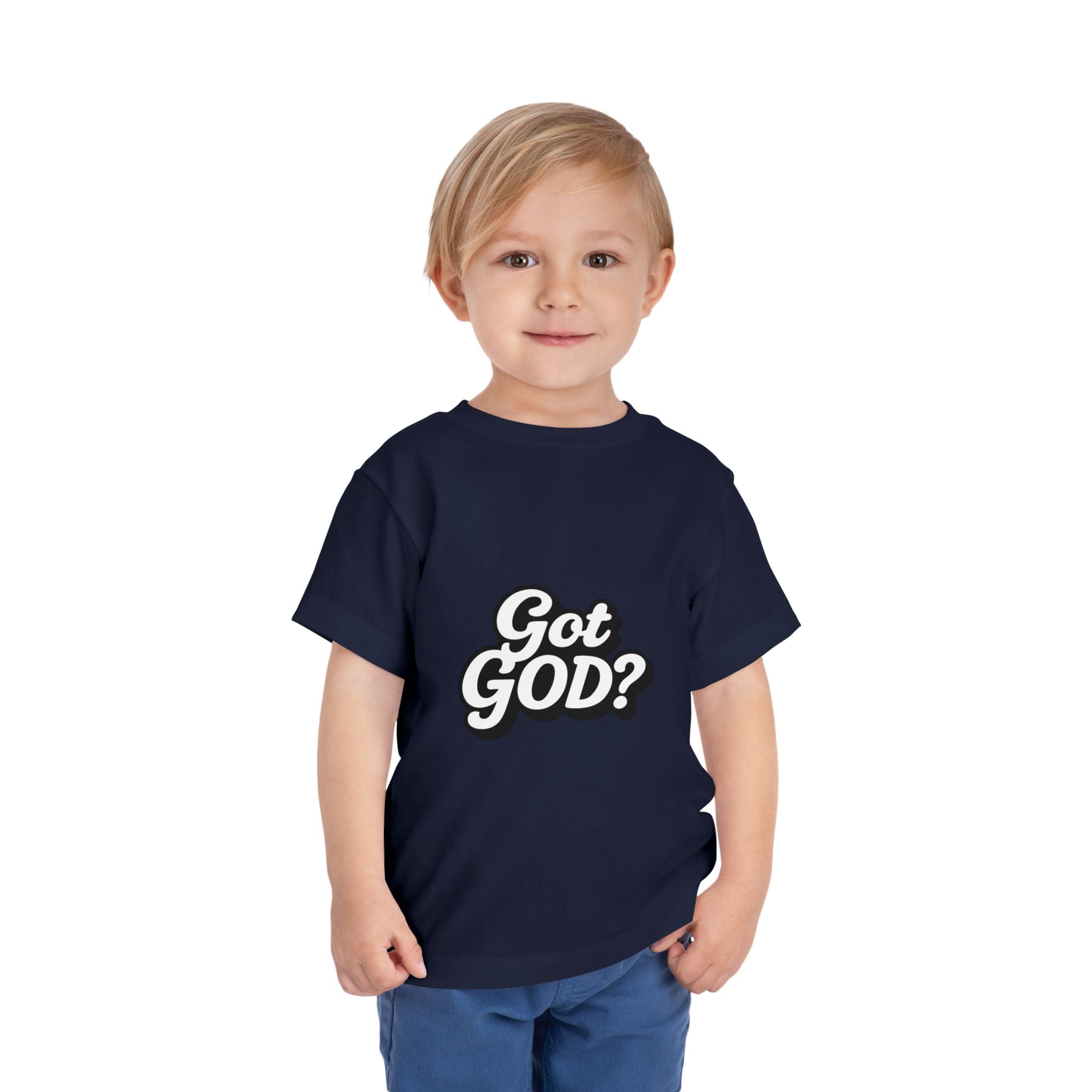 Toddler Tee — "Got GOD?" Christian Graphic Shirt for Kids