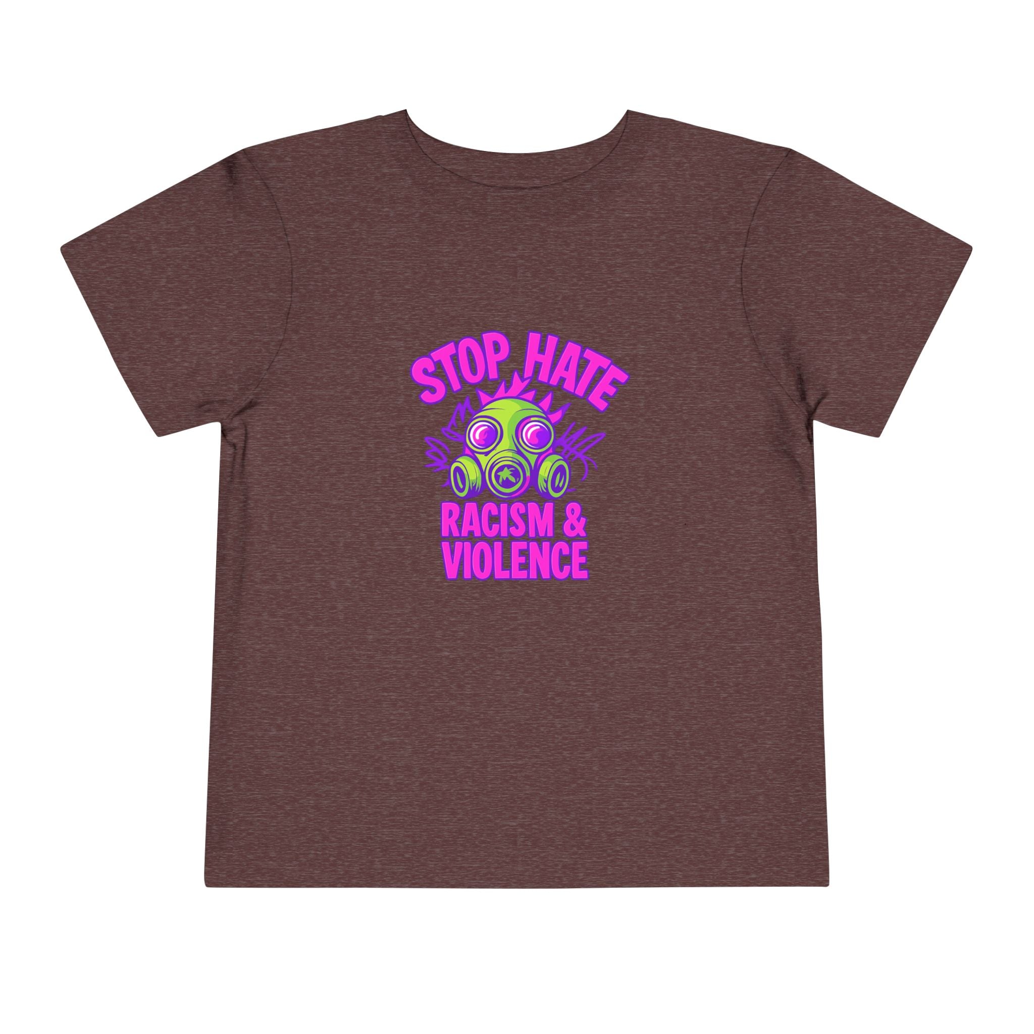 Stop Hate Toddler Tee – "Stop Hate Racism & Violence" Graphic