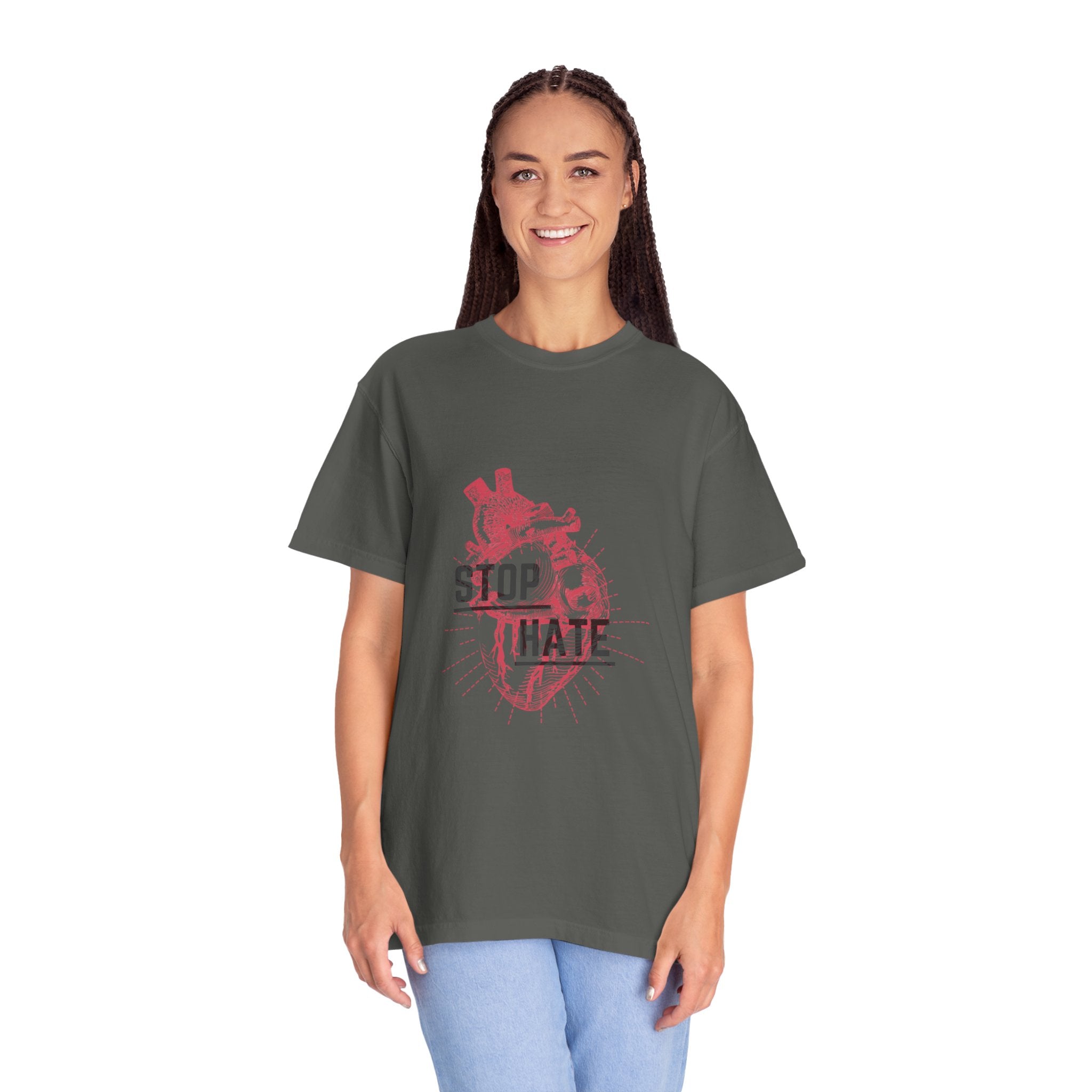 Stop Hate Heart T-Shirt — Anti-Hate Graphic Tee