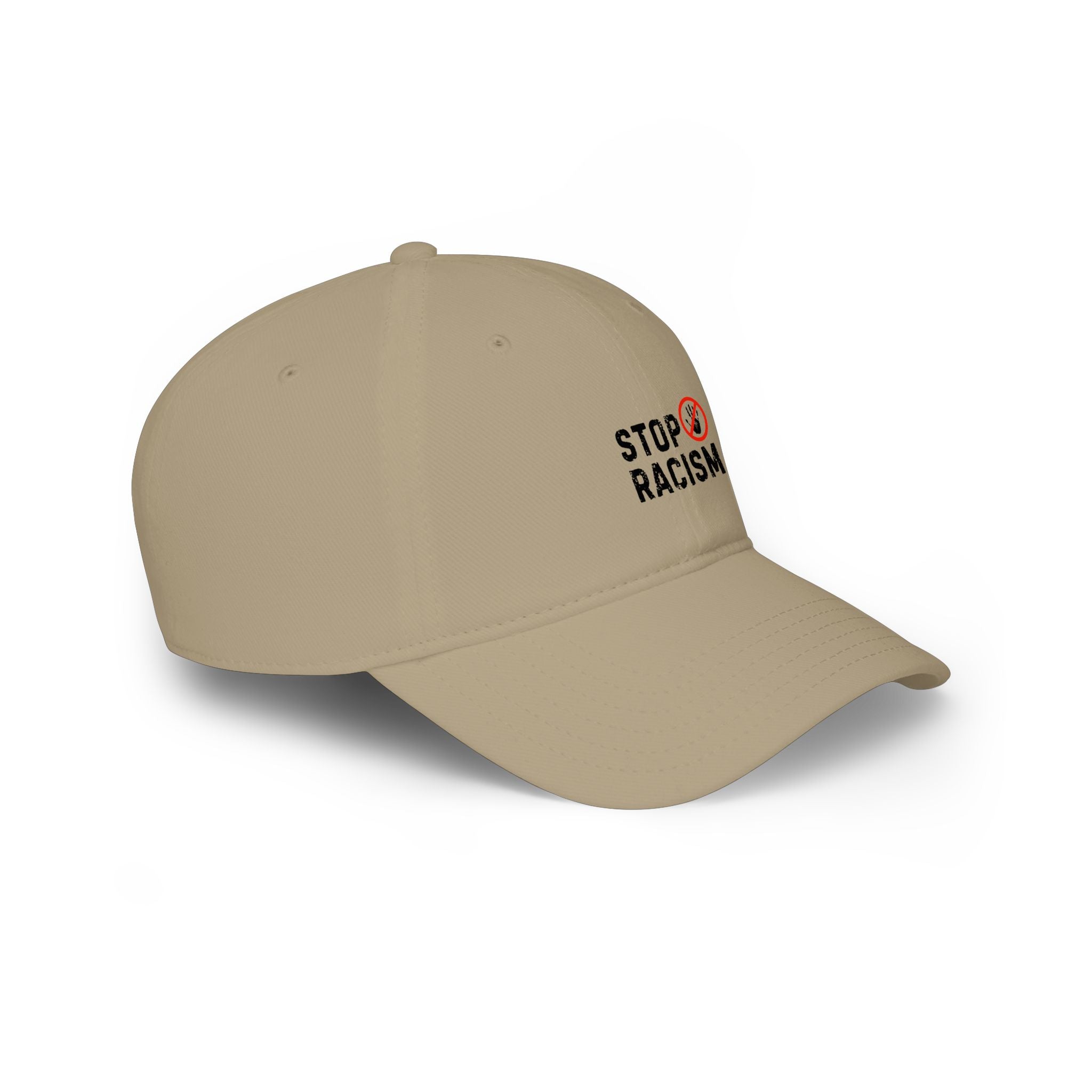 Stop Racism Baseball Cap – Red Low Profile Anti-Racism Hat