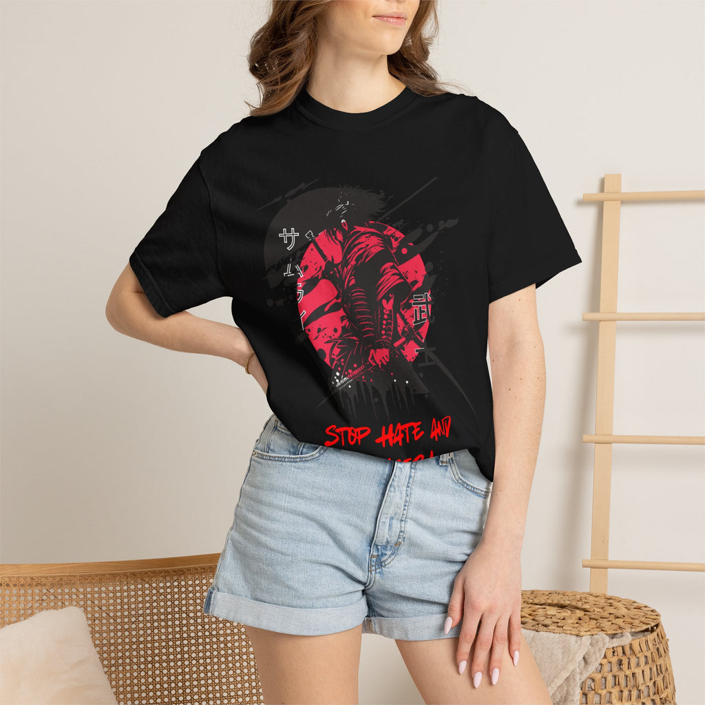 Stop Hate and Racism Graphic T-Shirt