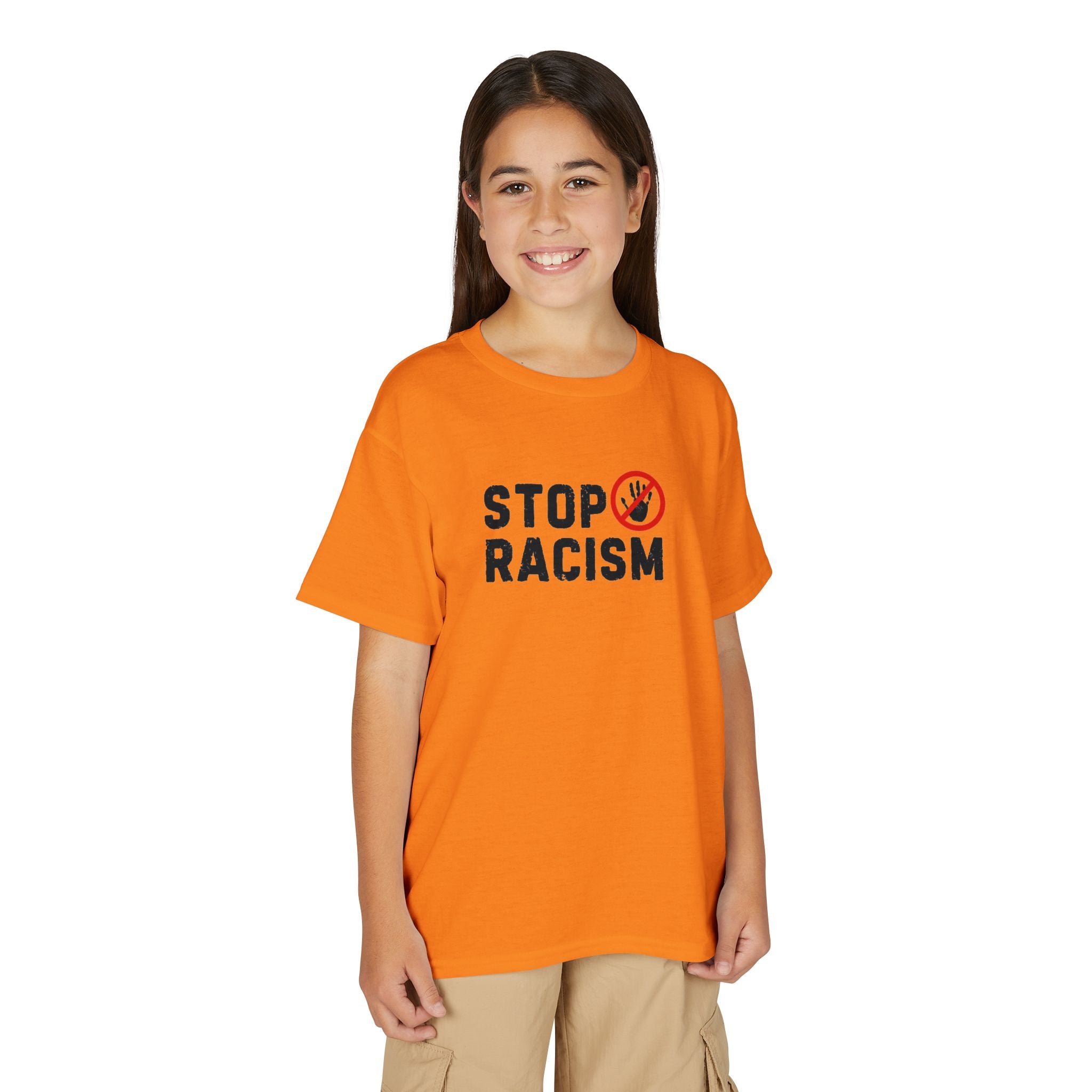Youth T-Shirt — "Stop Racism" Anti-Racism Graphic Tee