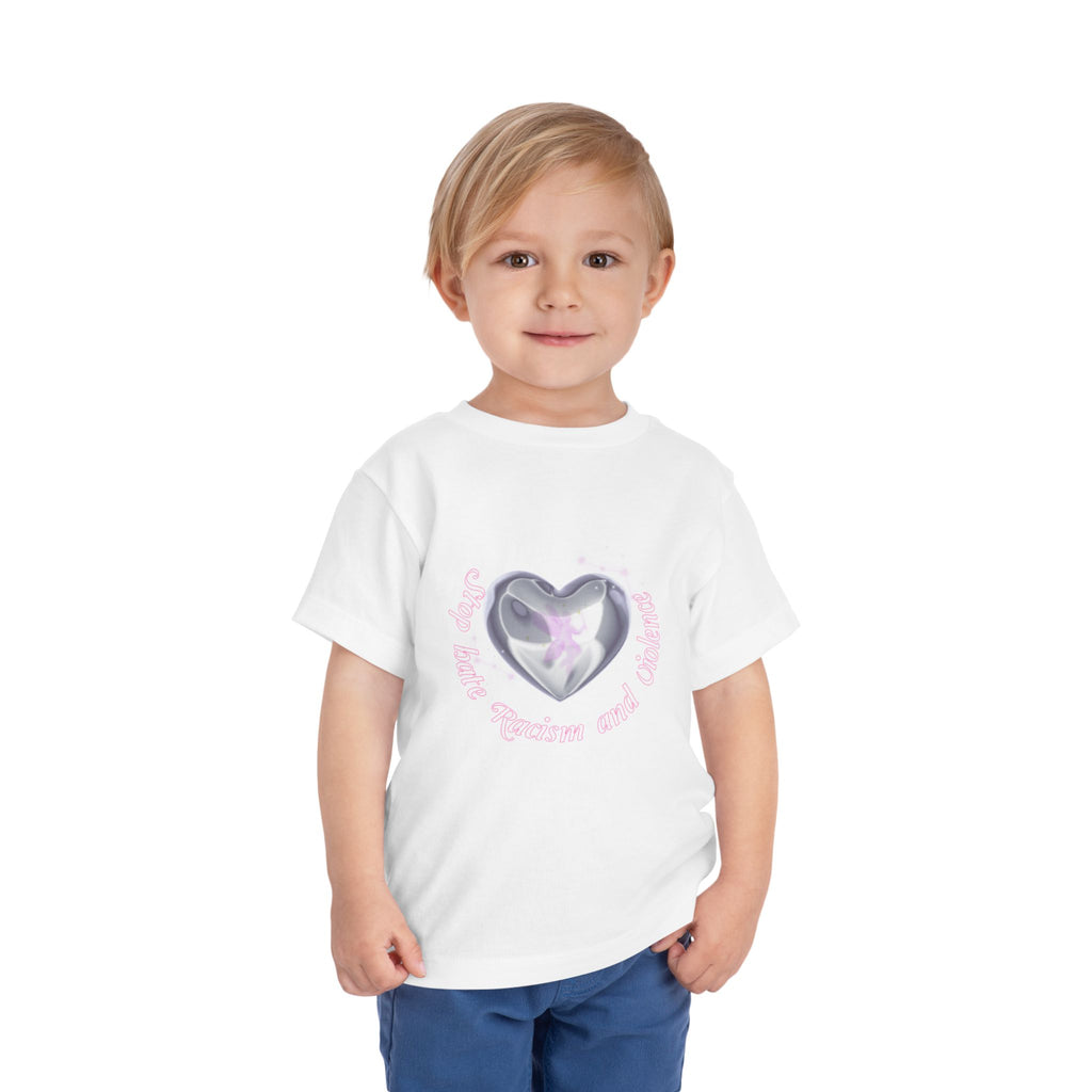 Toddler Tee — Cute Heart Unicorn "So Little, So Fierce and Magical"