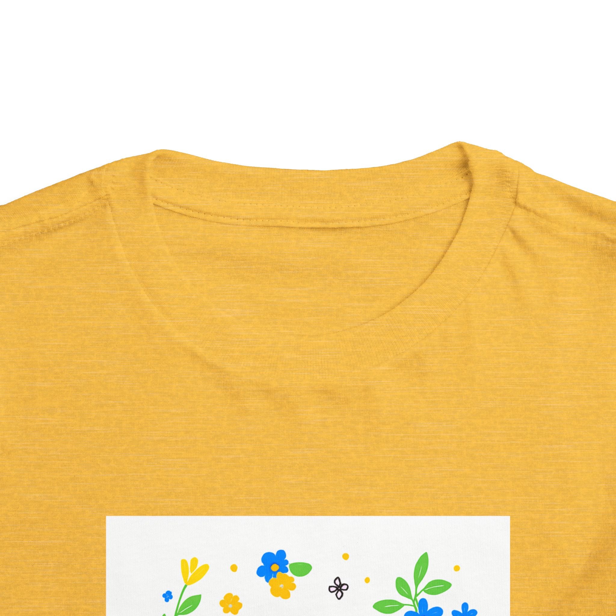 Toddler Tee — "Stop Hate, Racism, and Violence" Floral Anti-Racism Kids Shirt