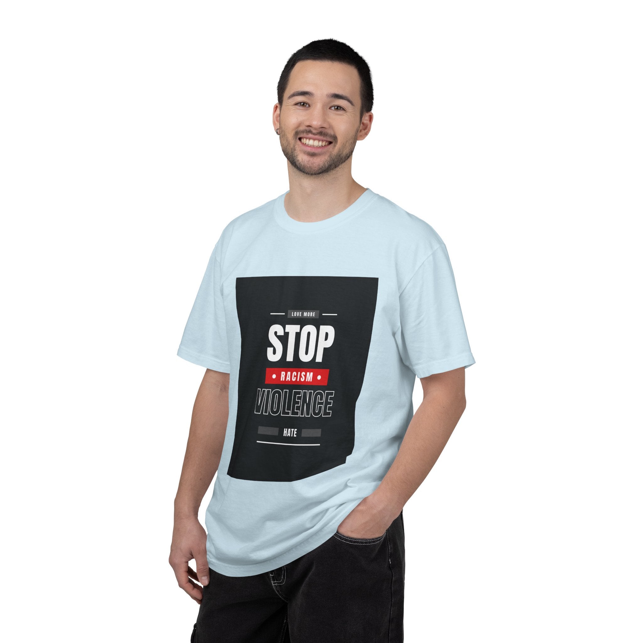 Stop Racism Stop Violence T-Shirt — Anti-Racism Protest Tee