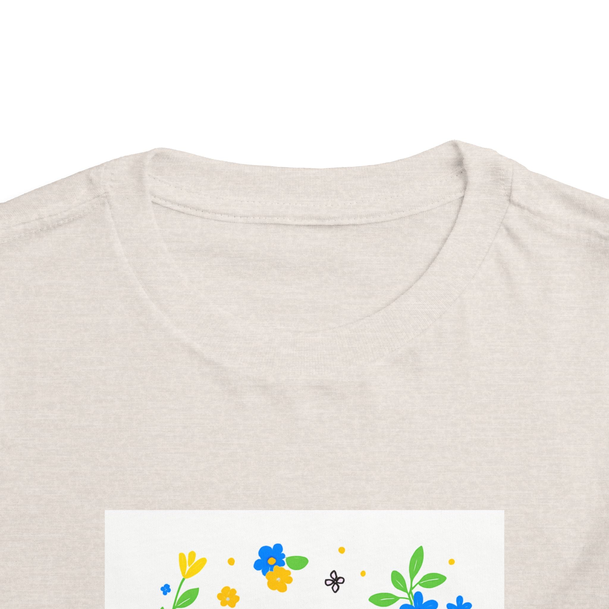 Toddler Tee — "Stop Hate, Racism, and Violence" Floral Anti-Racism Kids Shirt