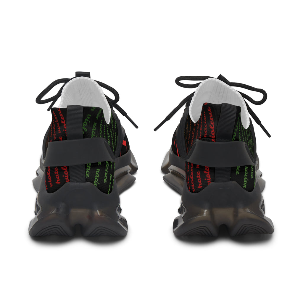 Women's Mesh Sneakers — Lightweight Breathable Athletic Shoe with Graphic Knit Design