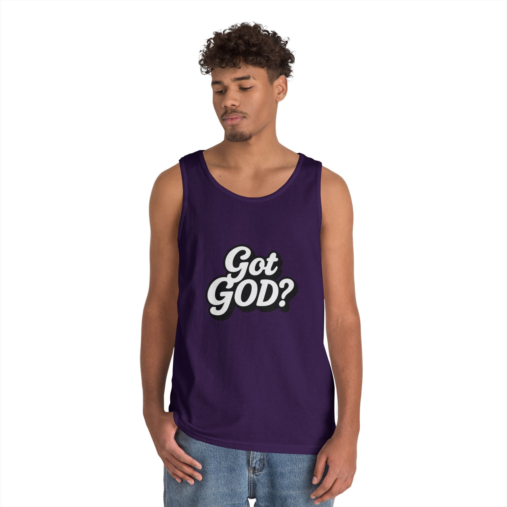 Got God? Tank Top — Retro Script Faith Graphic Tank
