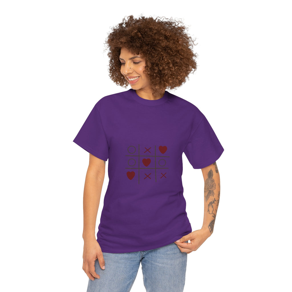 Tic Tac Toe Hearts T-Shirt — Cute Valentine’s Day Graphic Tee