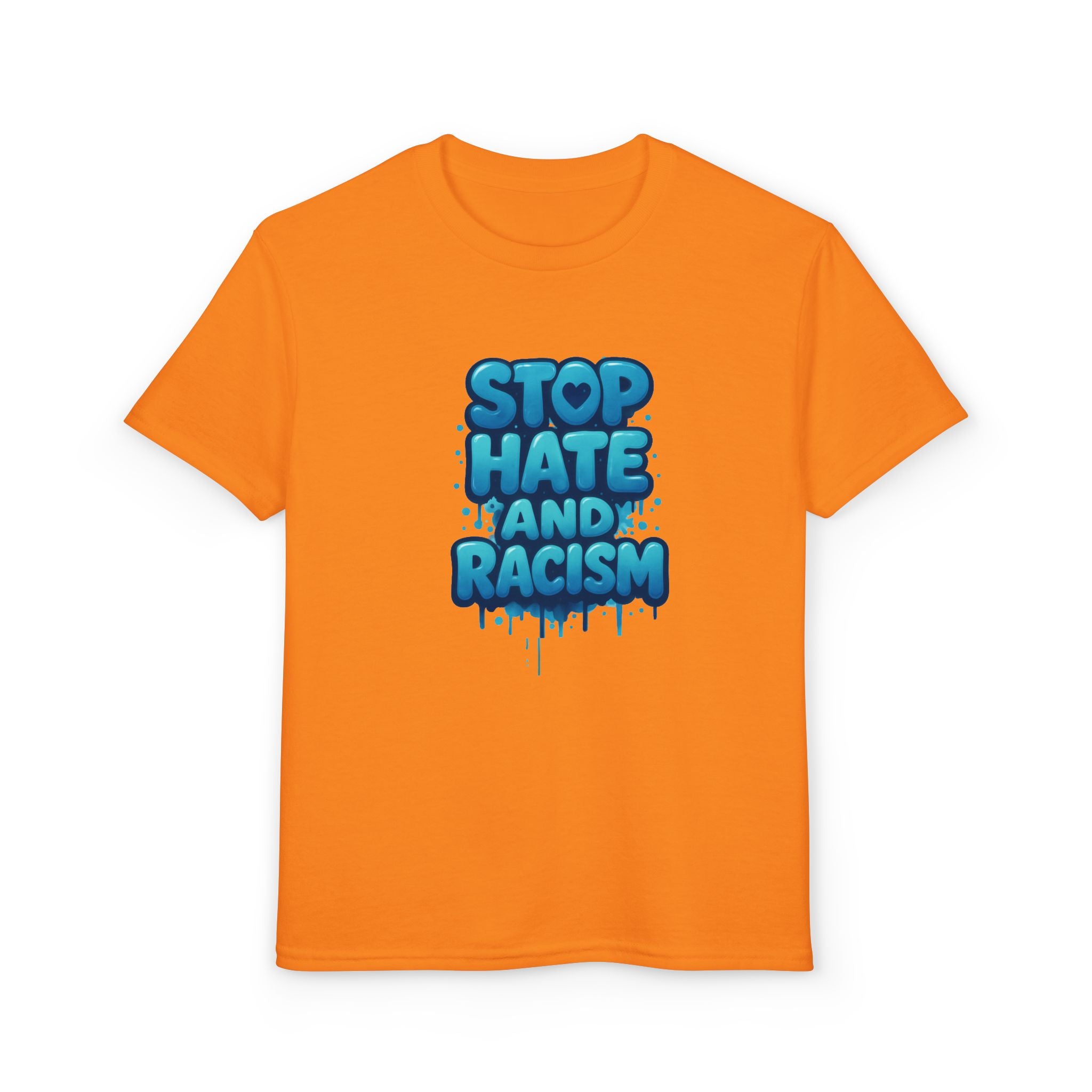 Stop Hate and Racism Youth T-Shirt — Anti-Racism Message Tee