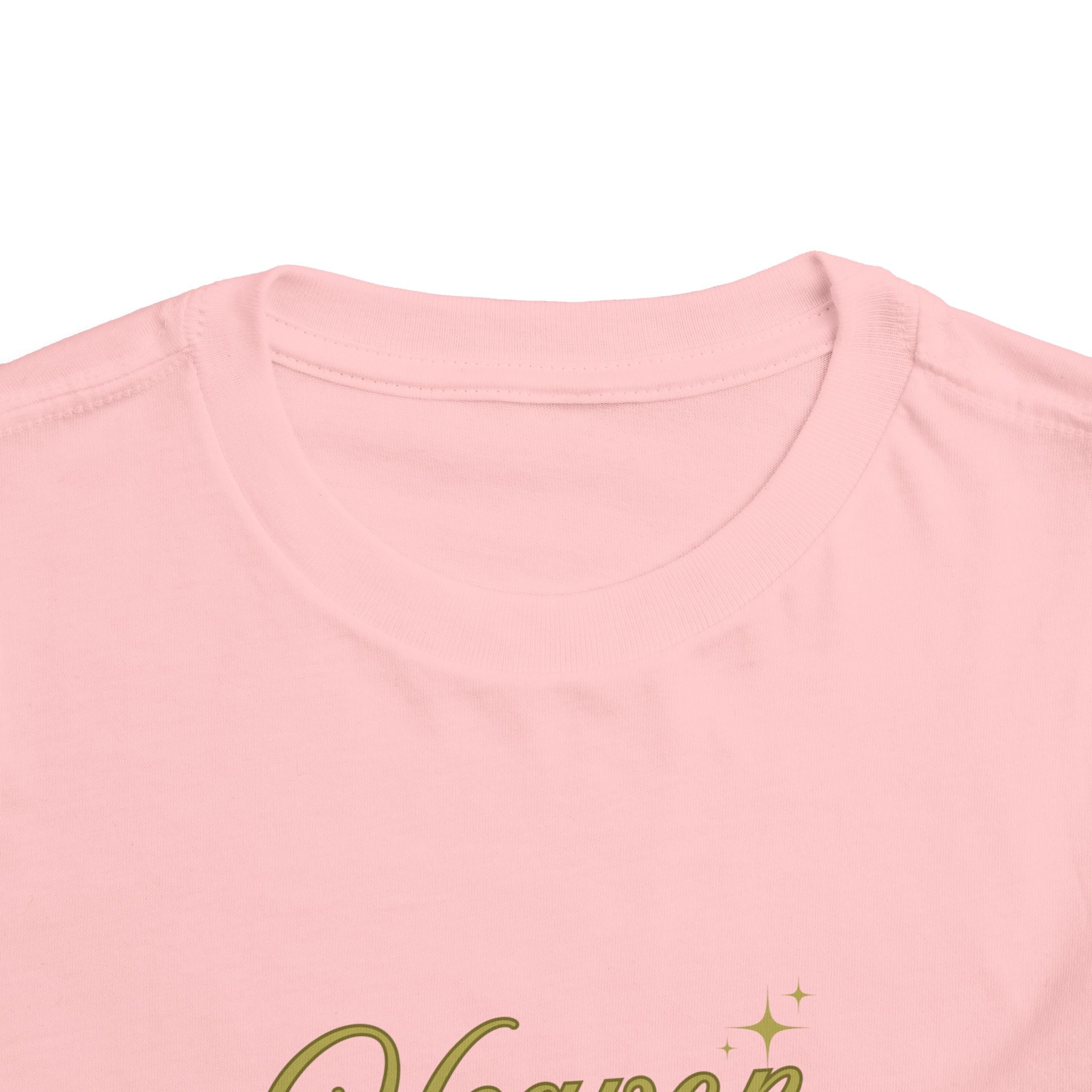 Heaven Sent Toddler Tee — Gold Script Baby Shirt