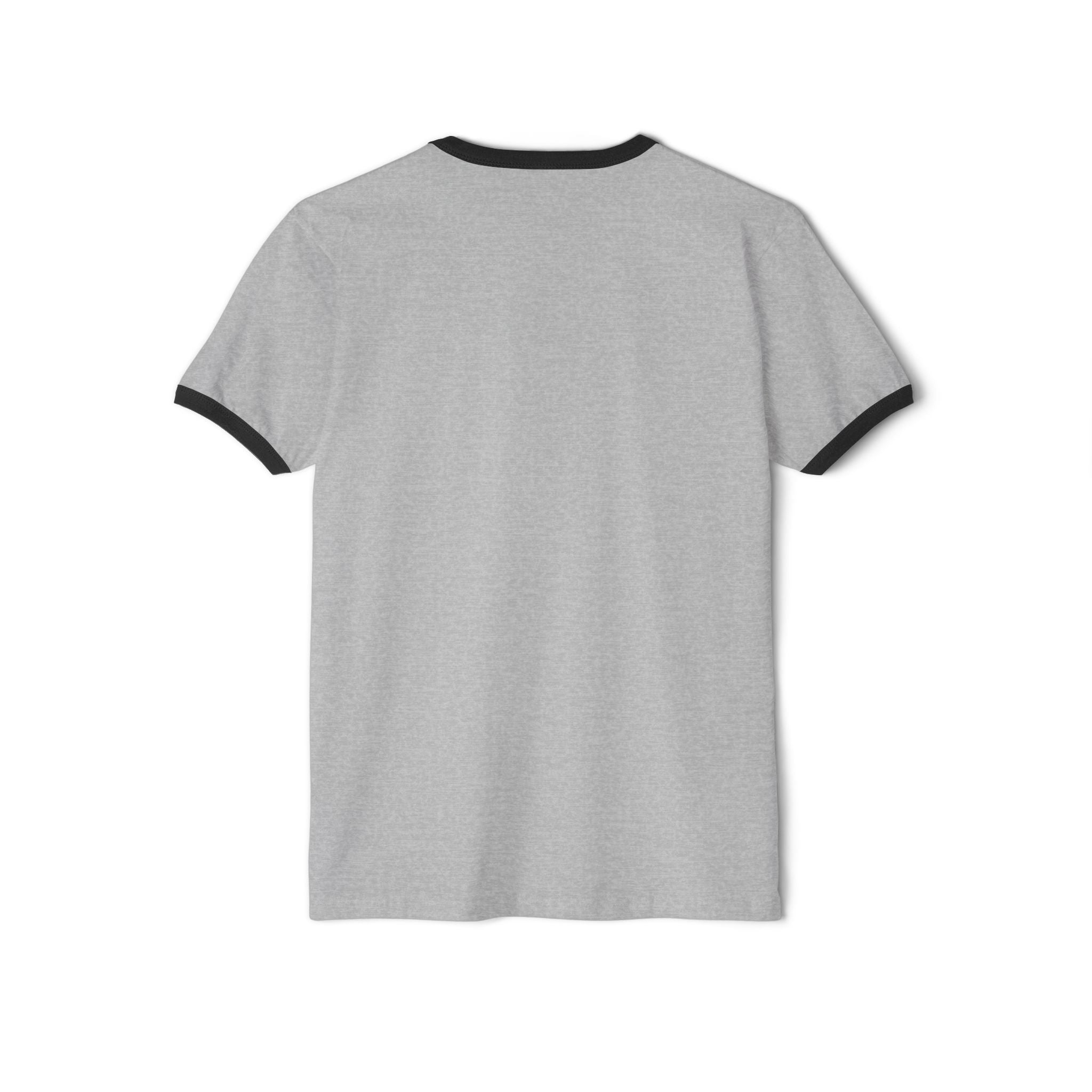 Ringer T-Shirt - Flaming Heart "No Hate, Racism or Violence" Graphic