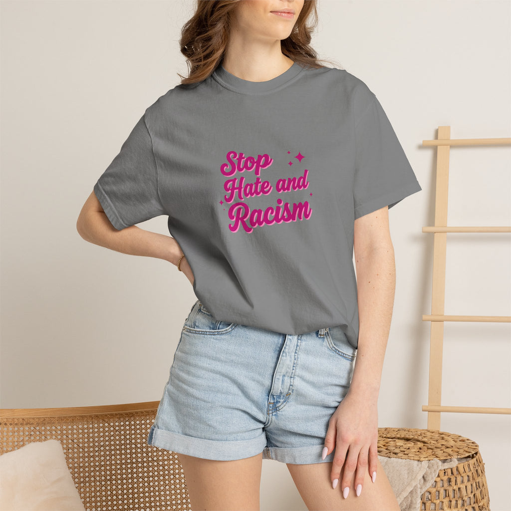 Stop Hate and Racism T-Shirt — Anti-Racism Graphic Tee