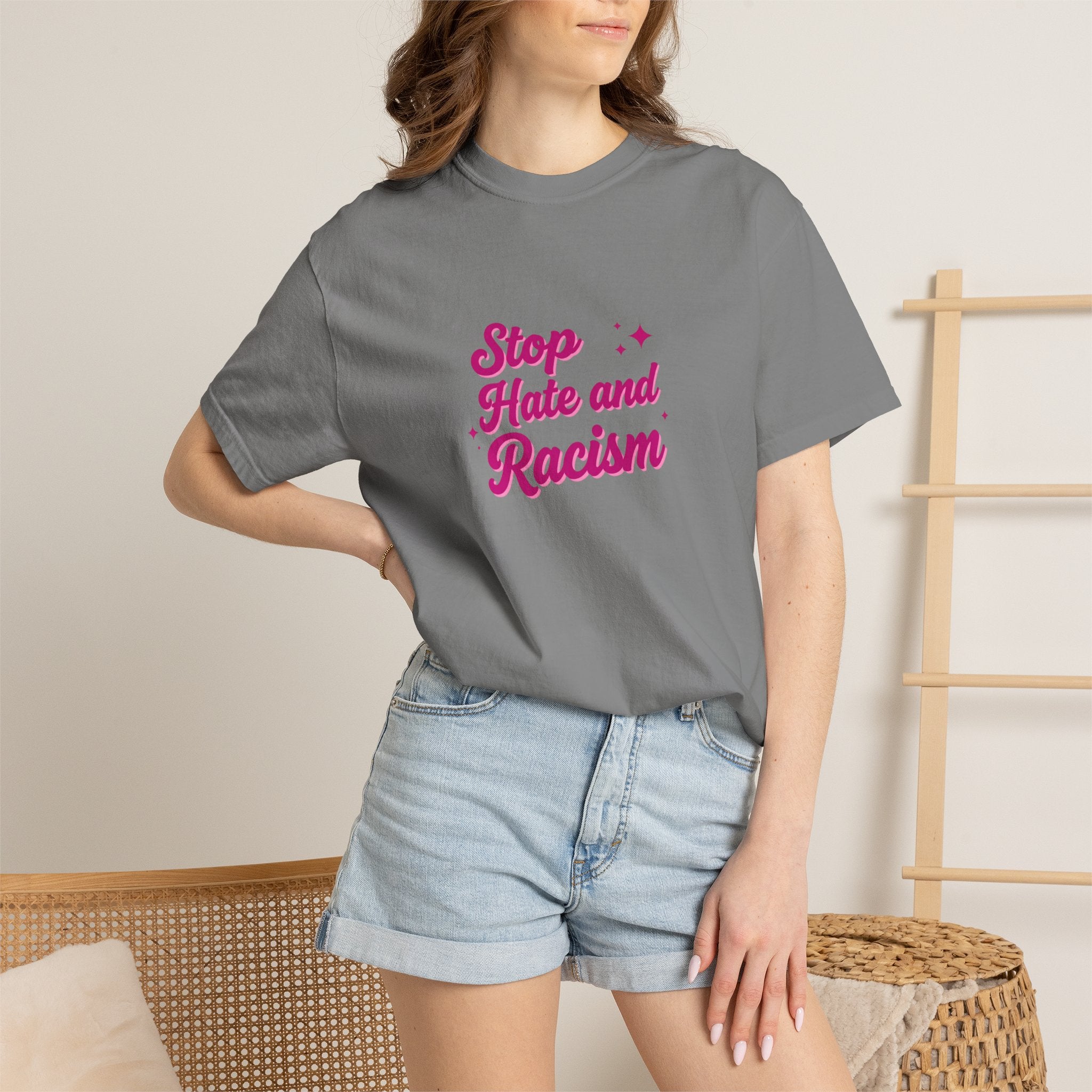 Stop Hate and Racism T-Shirt — Anti-Racism Graphic Tee