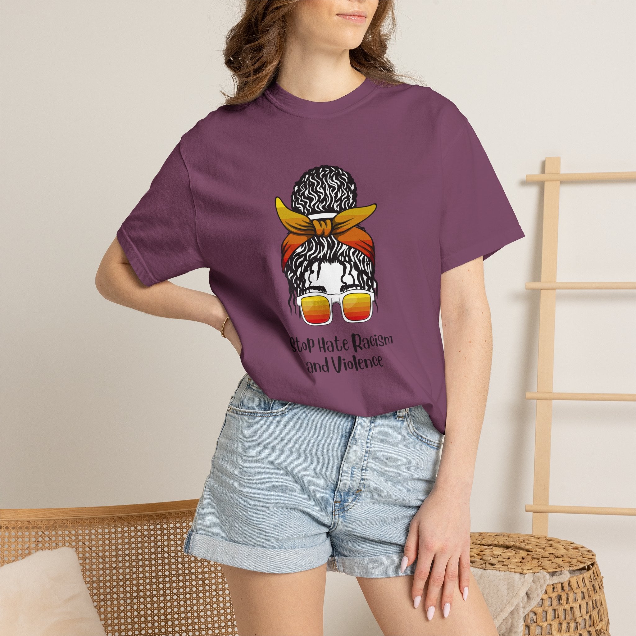 Stop Hate Racism and Violence T-Shirt — Empowering Anti-Racism Graphic Tee