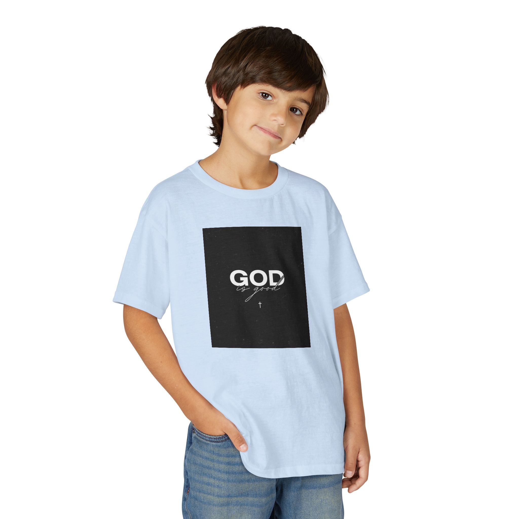 Youth T-Shirt — "GOD" Script Logo Graphic Tee