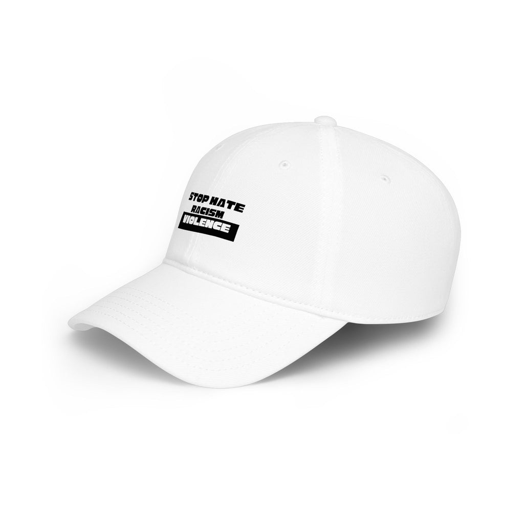 Baseball Cap — "Stop Mate Racism Violence" Embroidered Anti-Racism Hat
