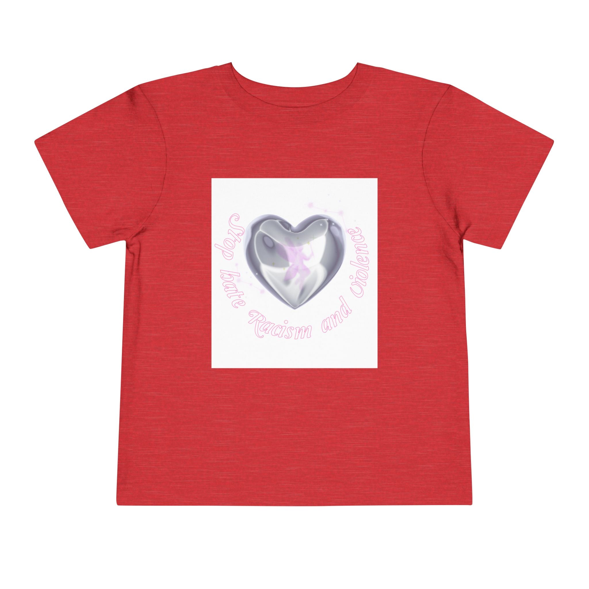 Toddler Tee — Cute Heart Unicorn "So Little, So Fierce and Magical"