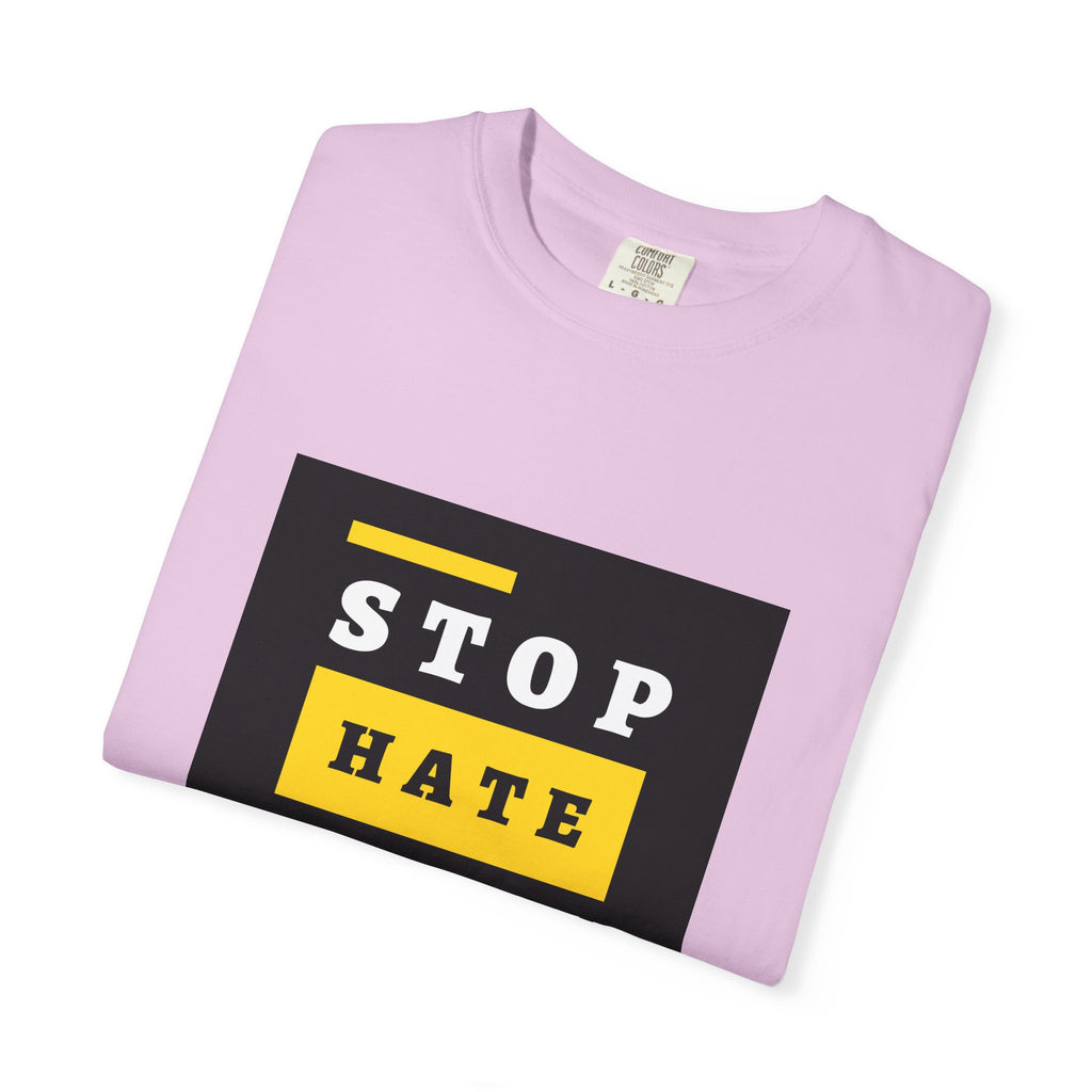 Stop Hate Racism Violence T-Shirt — Anti-Racism Message Tee