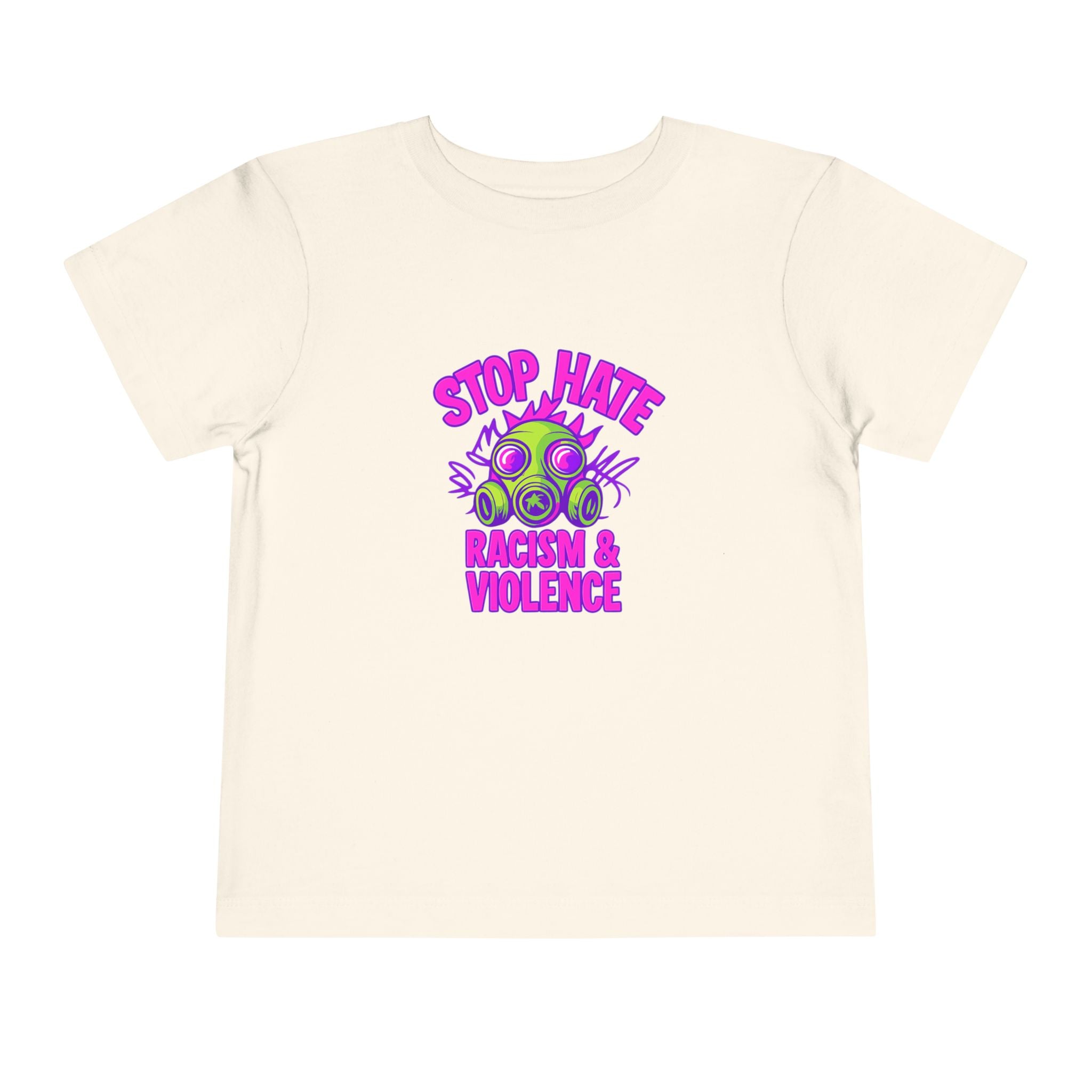 Stop Hate Toddler Tee – "Stop Hate Racism & Violence" Graphic
