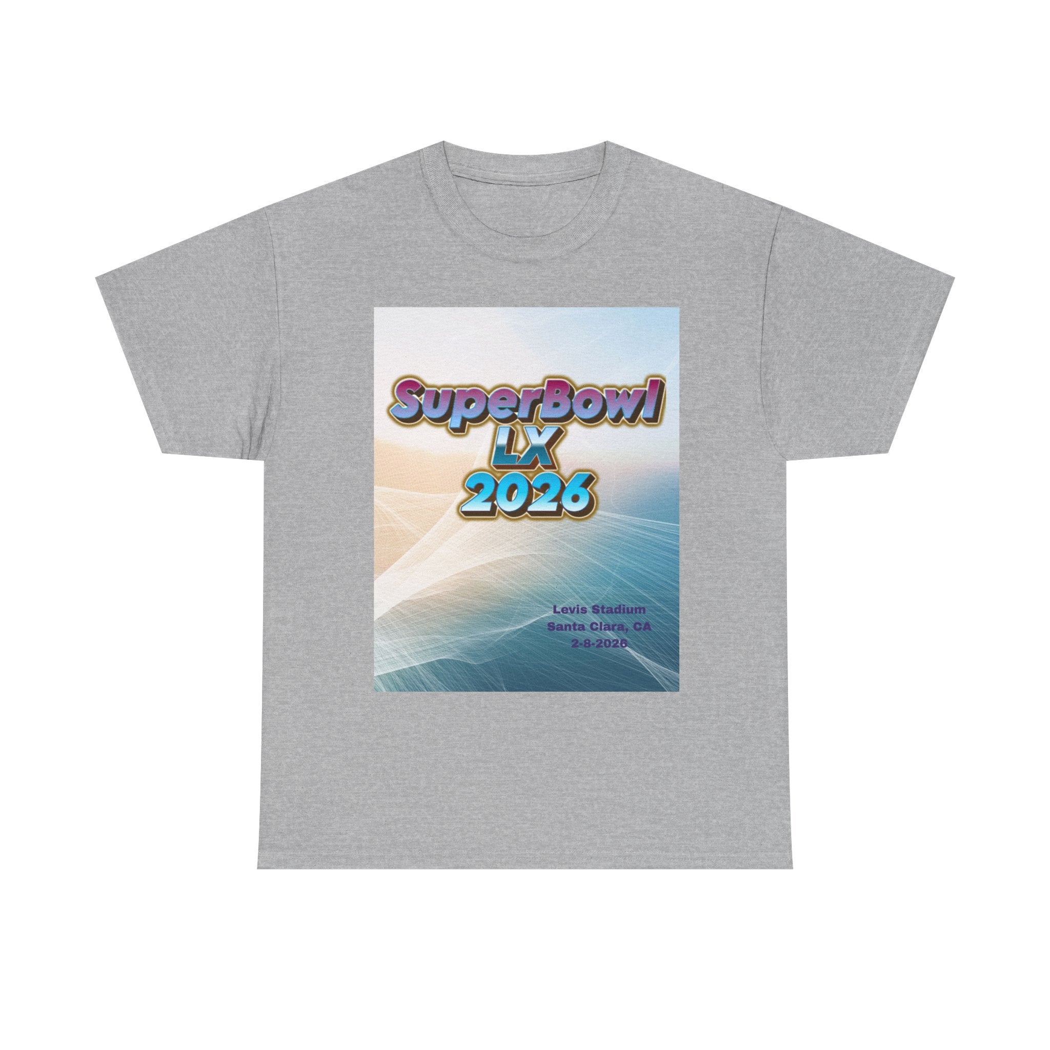SuperBowl LX 2026 Tee — Retro Gradient Football Event T‑Shirt