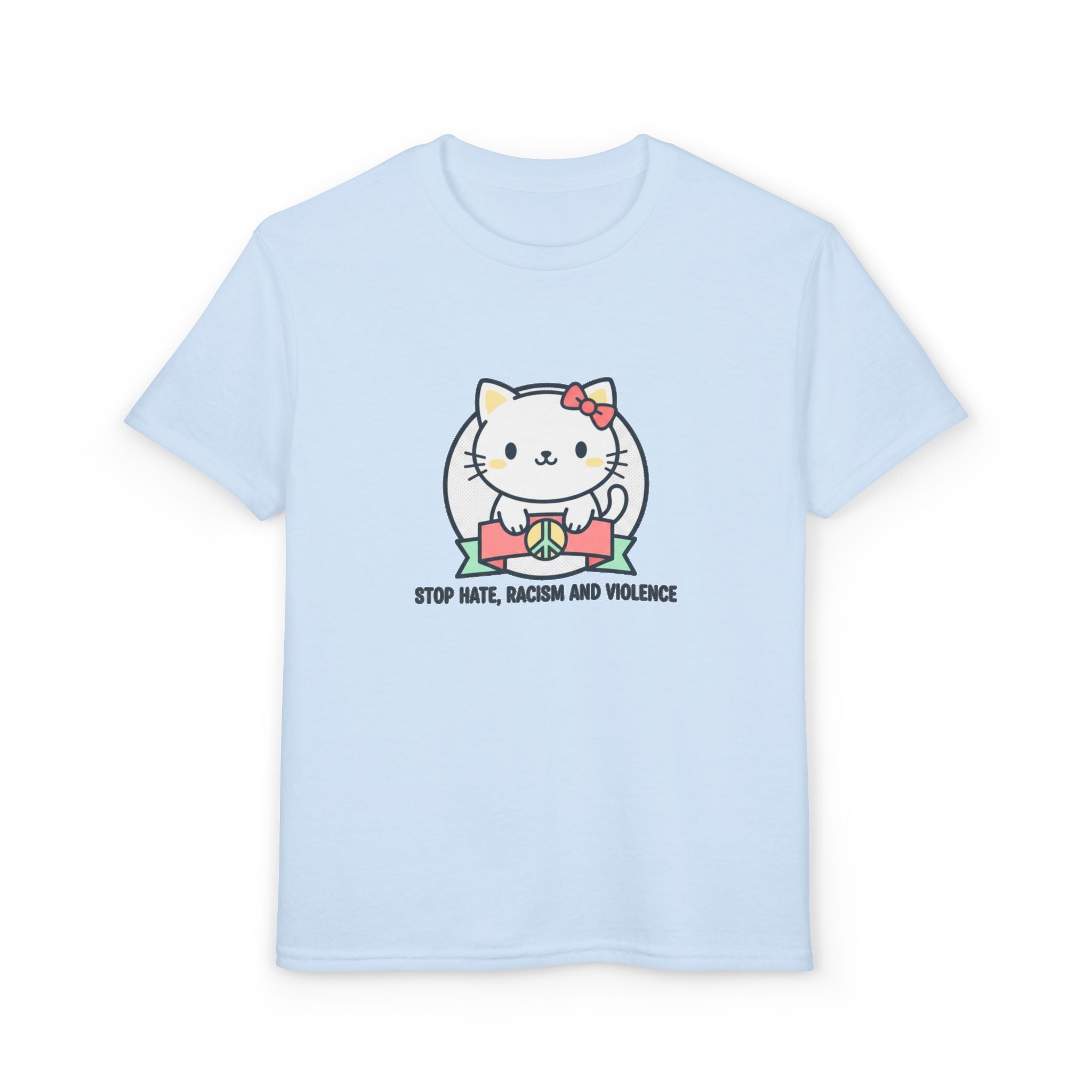 Youth Cat Graphic T-Shirt — HELLO KITTY STOP HATE