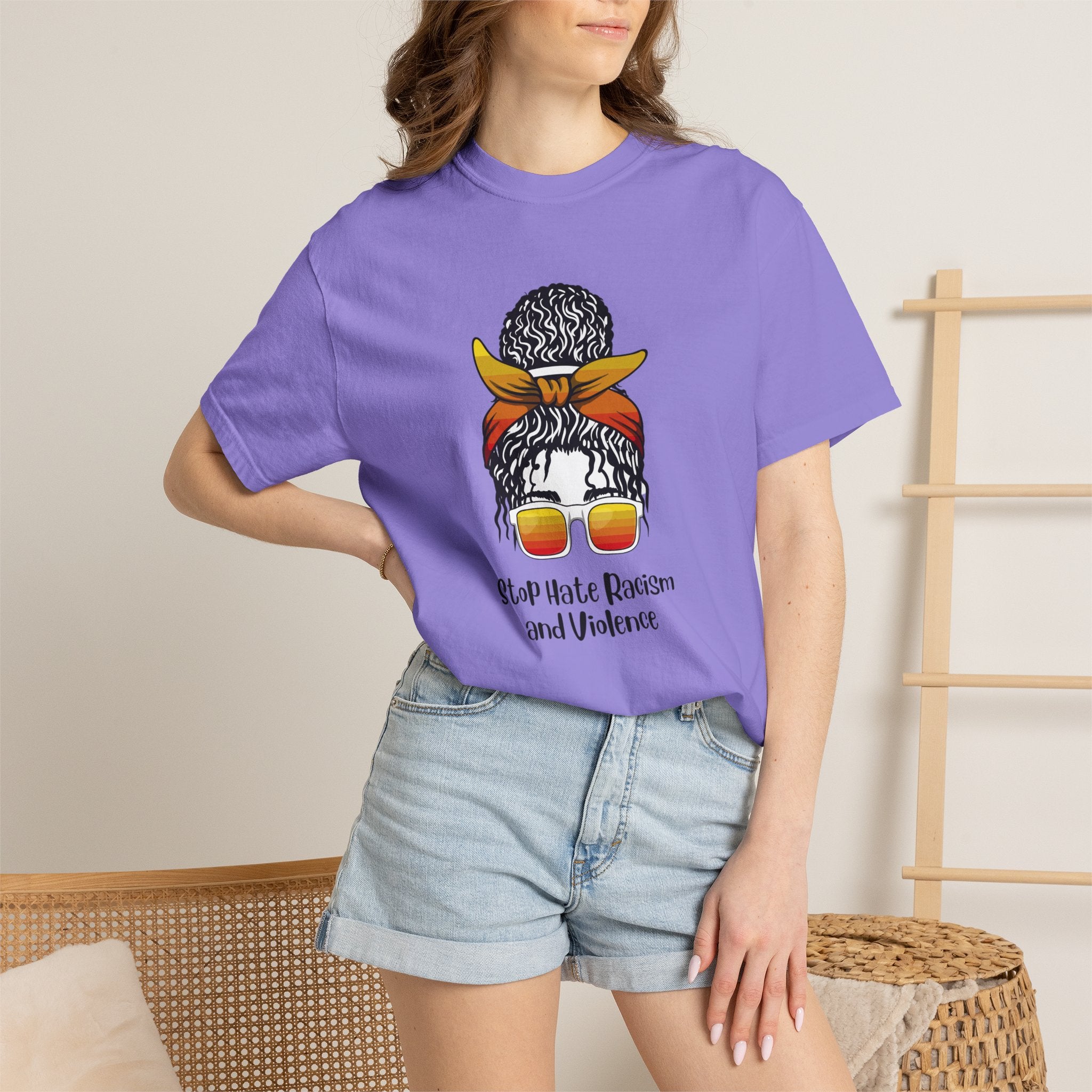 Stop Hate Racism and Violence T-Shirt — Empowering Anti-Racism Graphic Tee