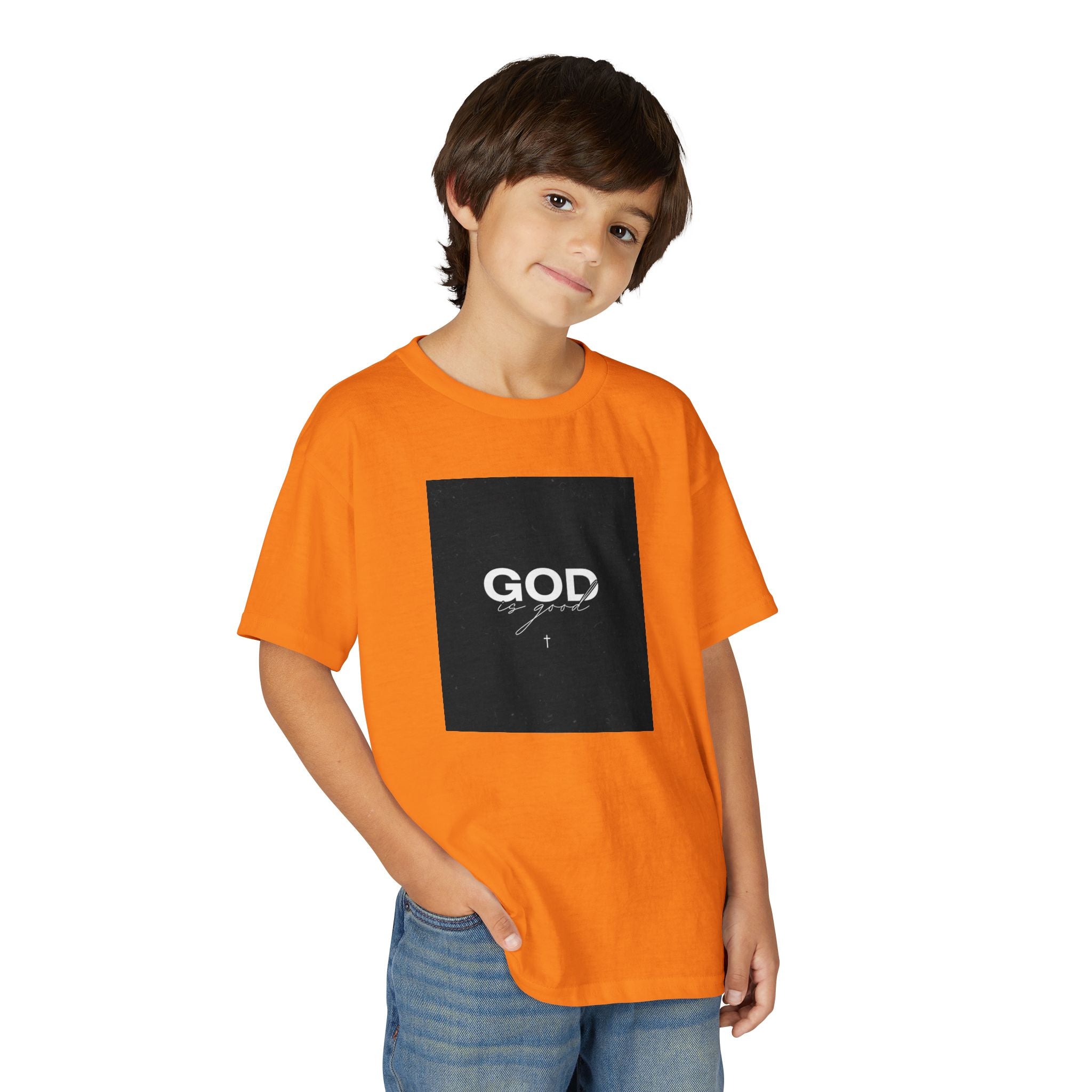 Youth T-Shirt — "GOD" Script Logo Graphic Tee