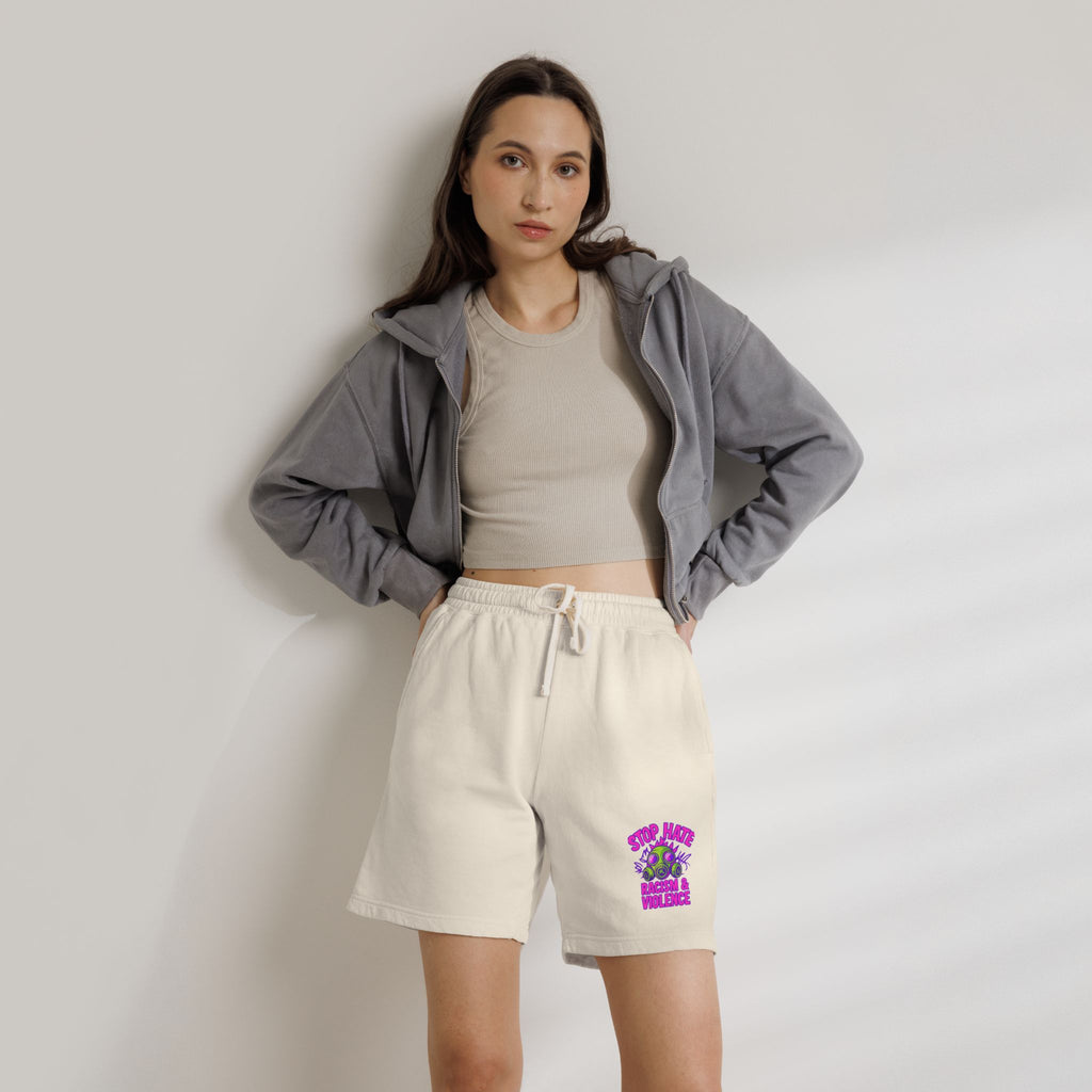 Lightweight Fleece Sweat Shorts — "Step Back Into Your Era" Retro Graphic
