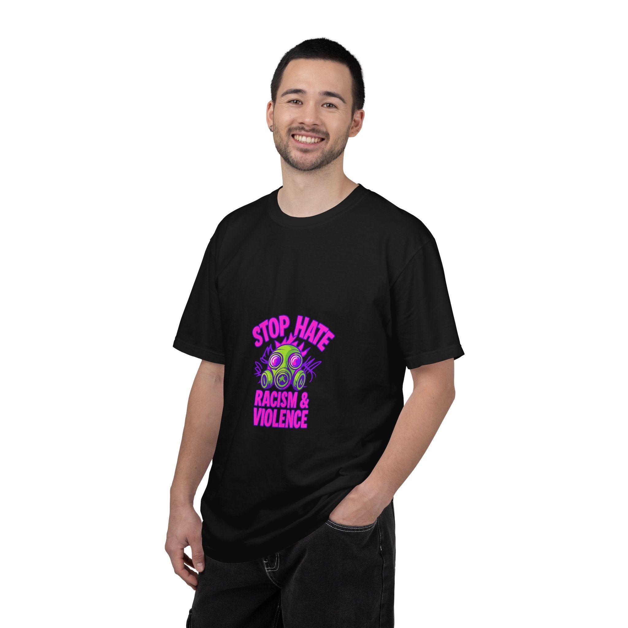 Stop Hate Racing & Violence T-Shirt — Anti-Hate Graphic Tee