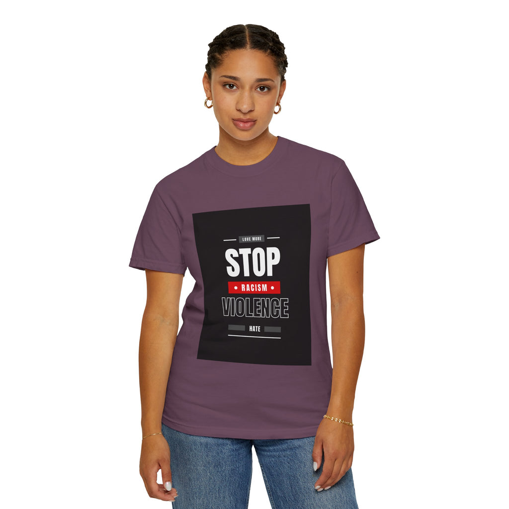 Stop Racism Stop Violence T-Shirt — Anti-Racism Protest Tee
