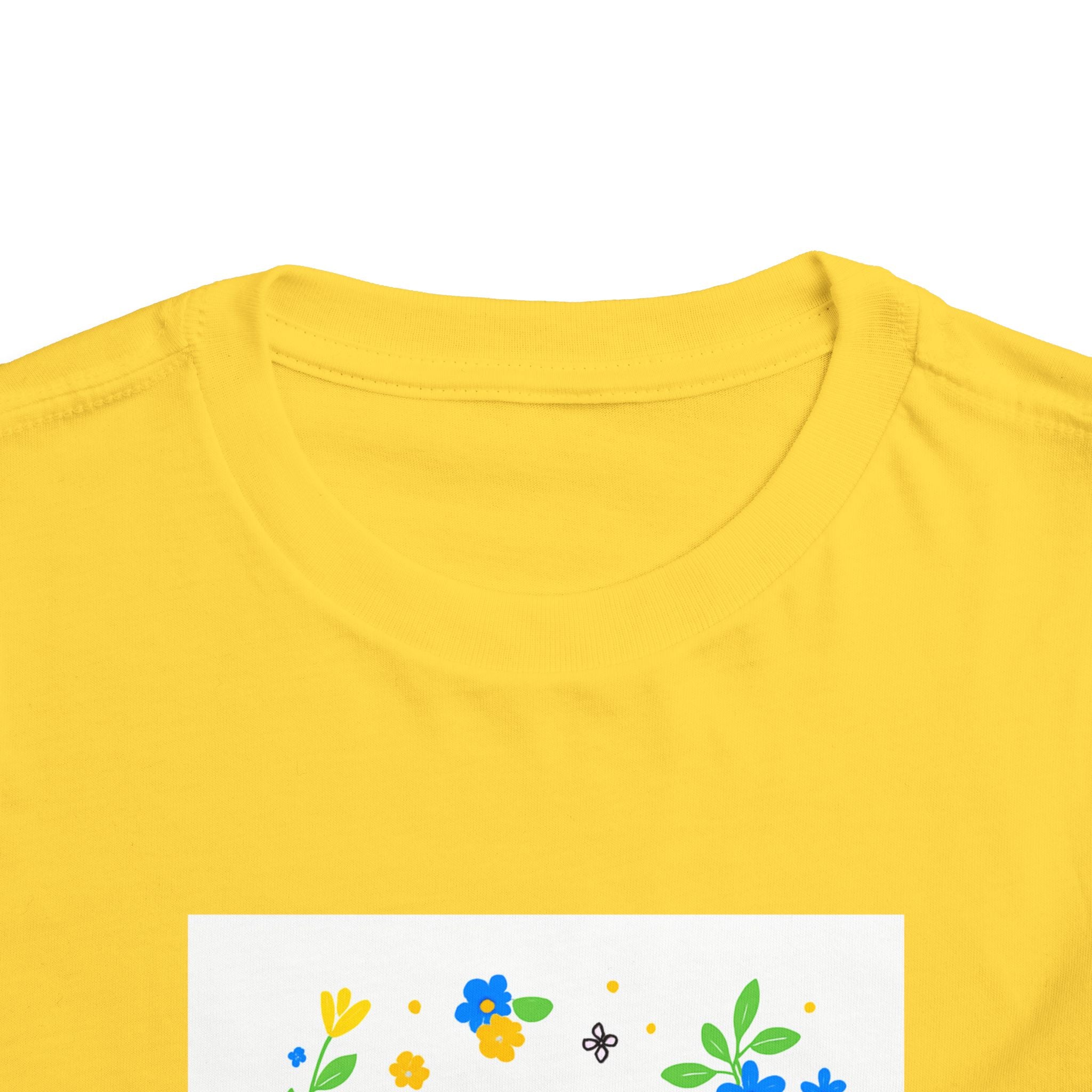 Toddler Tee — "Stop Hate, Racism, and Violence" Floral Anti-Racism Kids Shirt