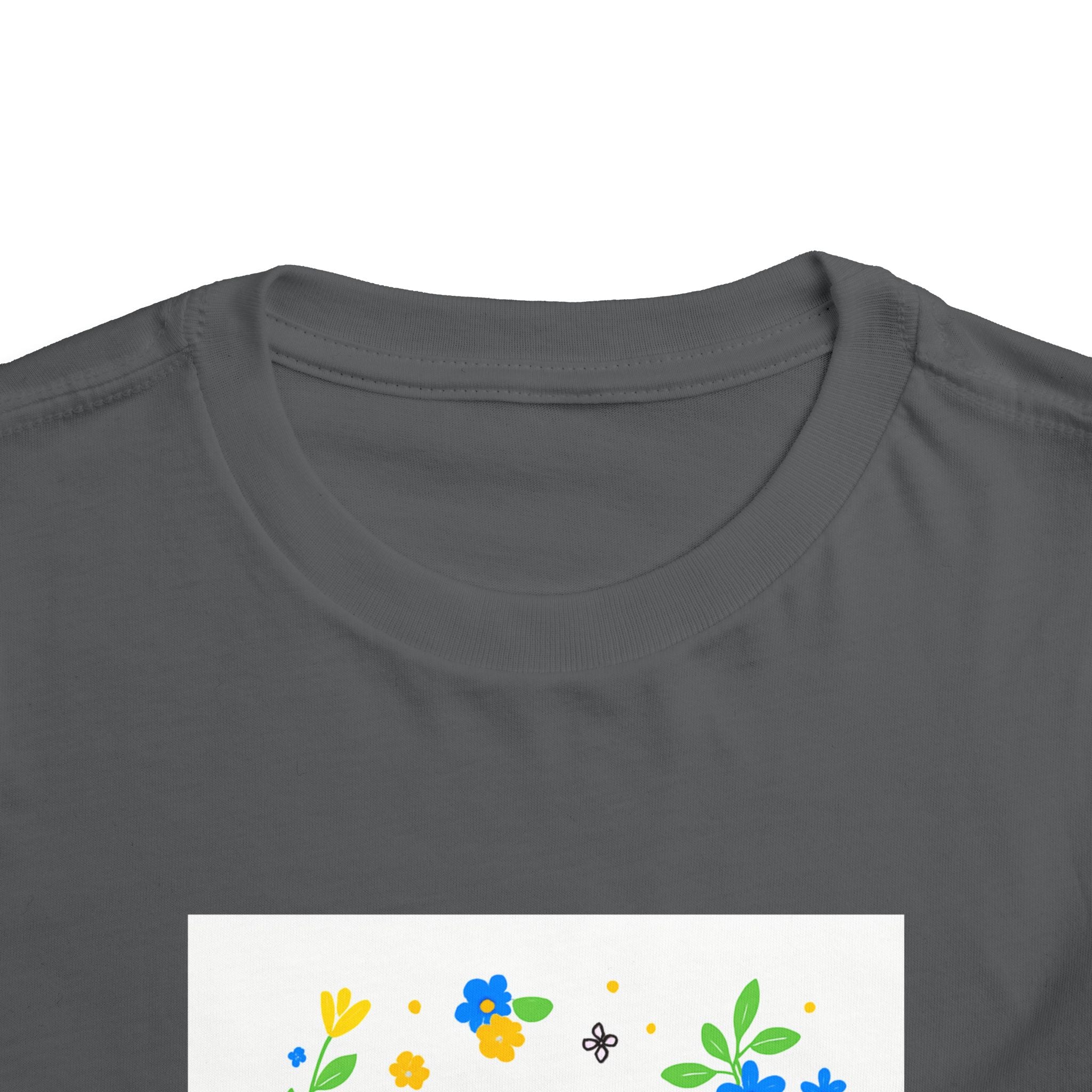 Toddler Tee — "Stop Hate, Racism, and Violence" Floral Anti-Racism Kids Shirt
