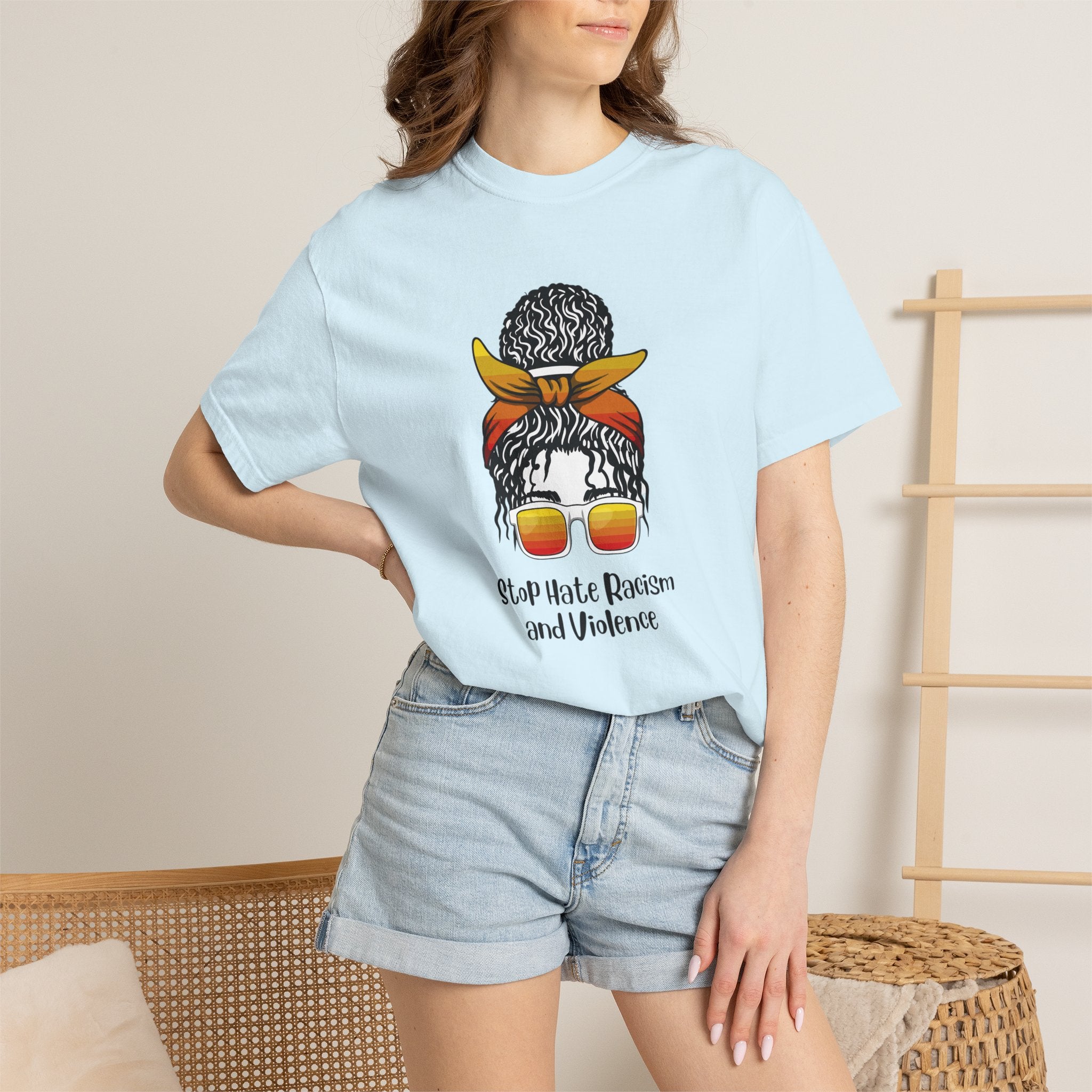 Stop Hate Racism and Violence T-Shirt — Empowering Anti-Racism Graphic Tee
