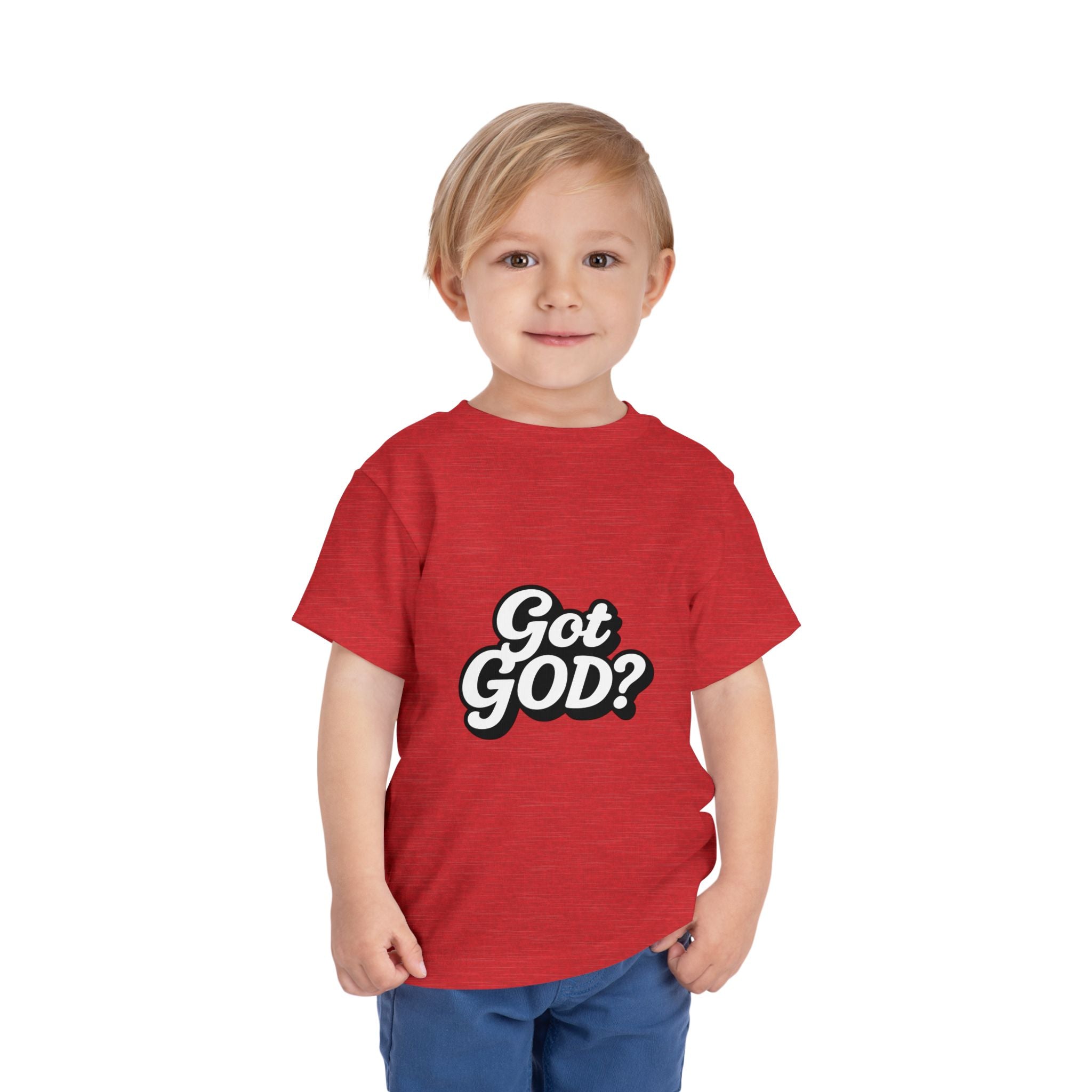 Toddler Tee — "Got GOD?" Christian Graphic Shirt for Kids