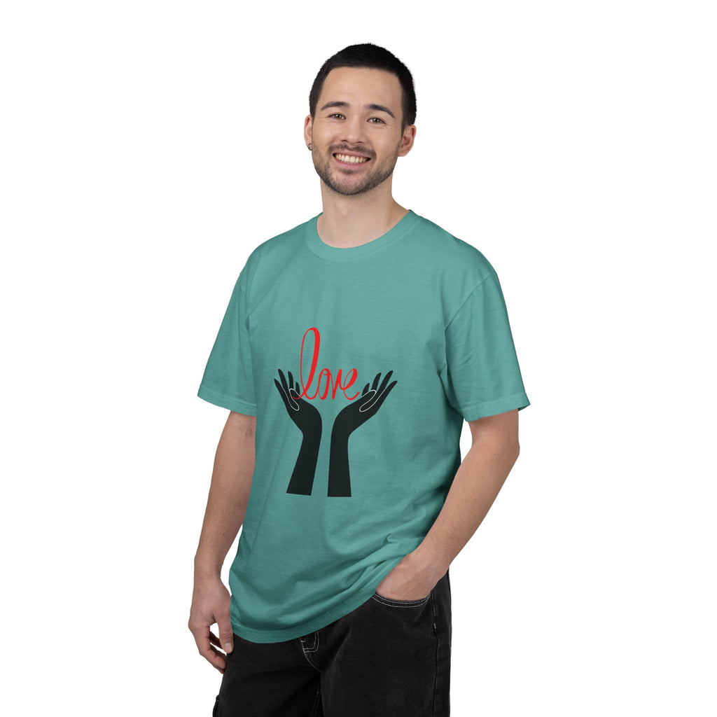 Love Hands T-Shirt — Minimalist Heart Hands Graphic Tee
