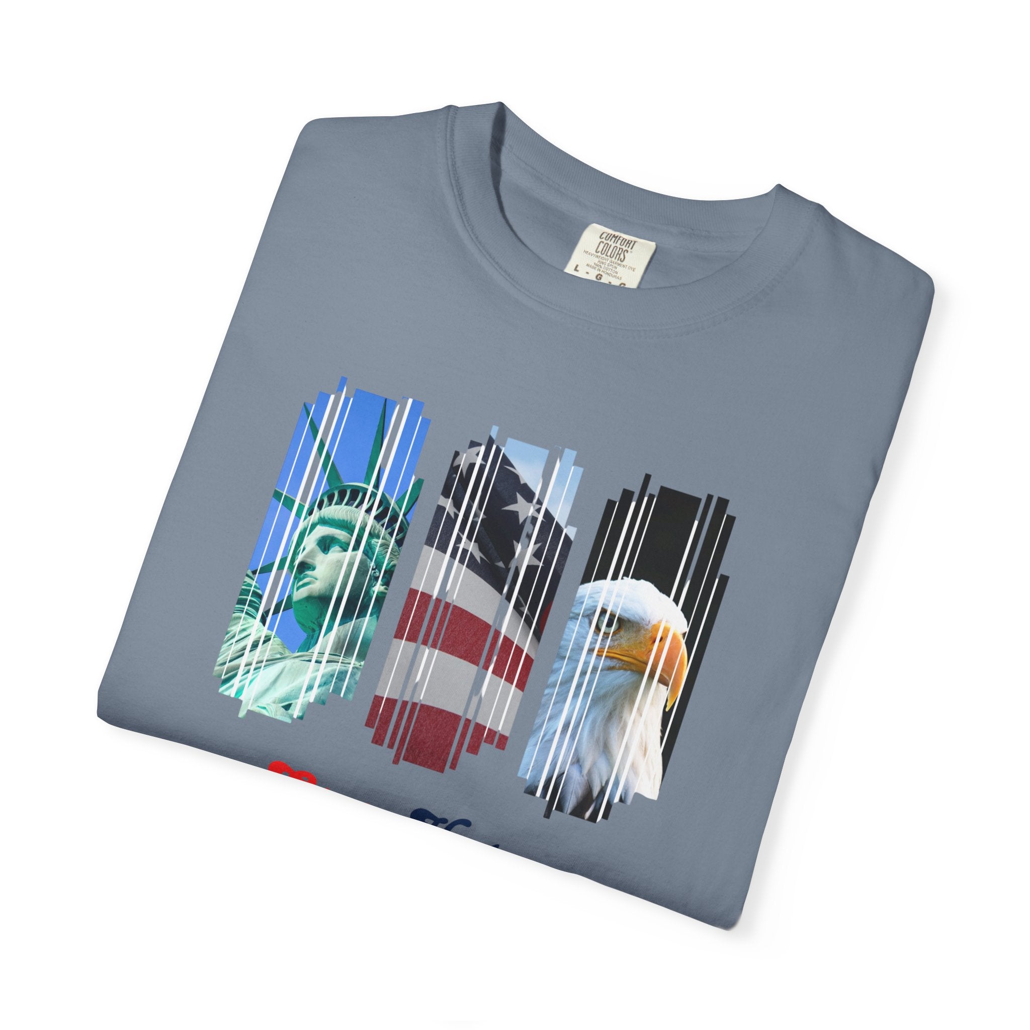 Patriotic 'Stop Hate Racism and Violence' T-Shirt