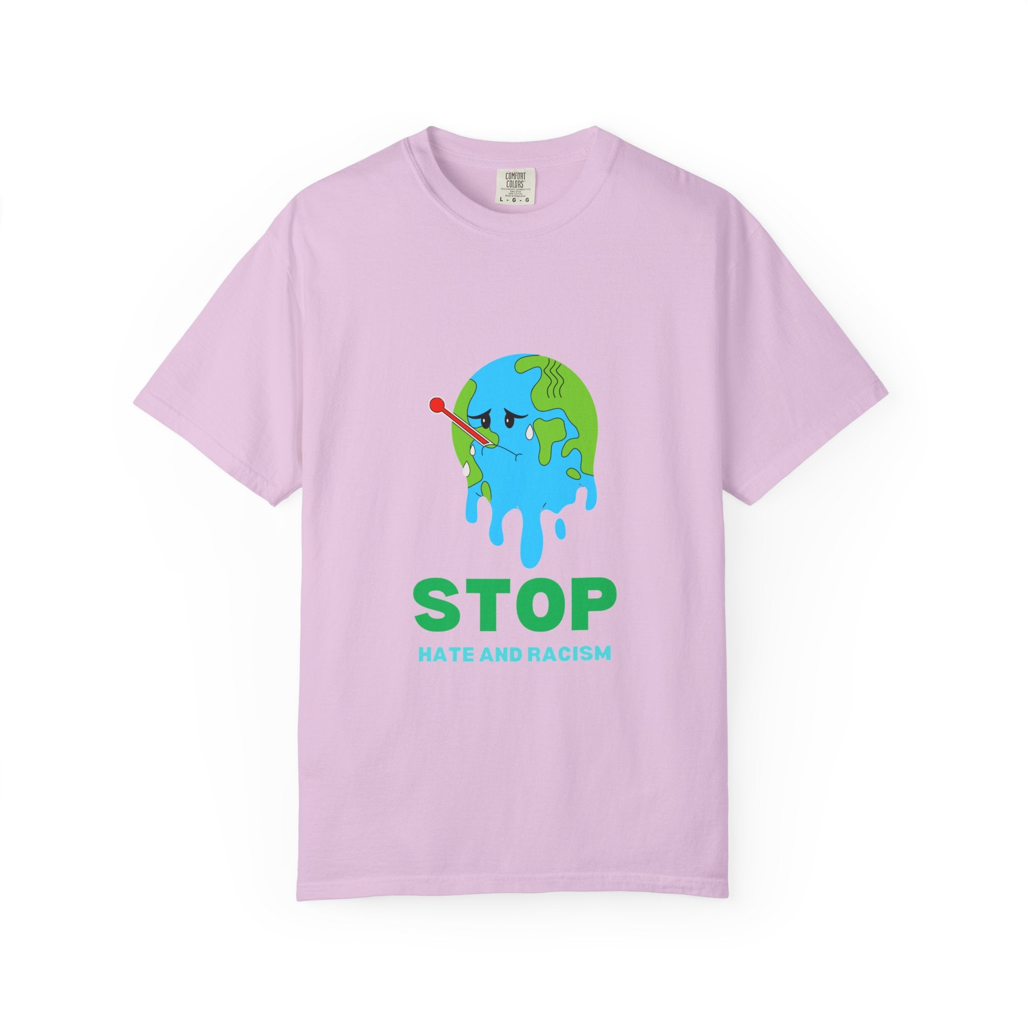 Stop Hate and Racism T-Shirt — Anti-Racism Earth Graphic Tee