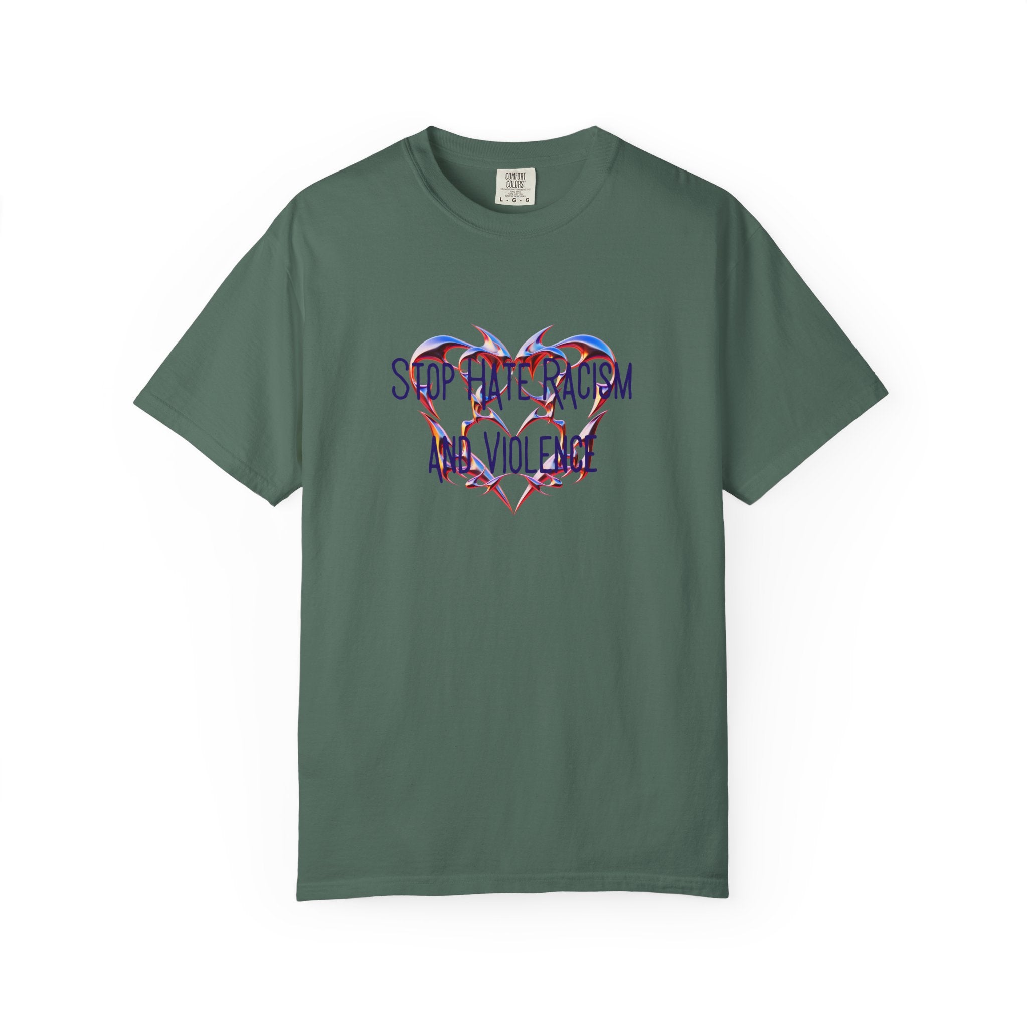 Stop the Racism and Violence Heart T-Shirt