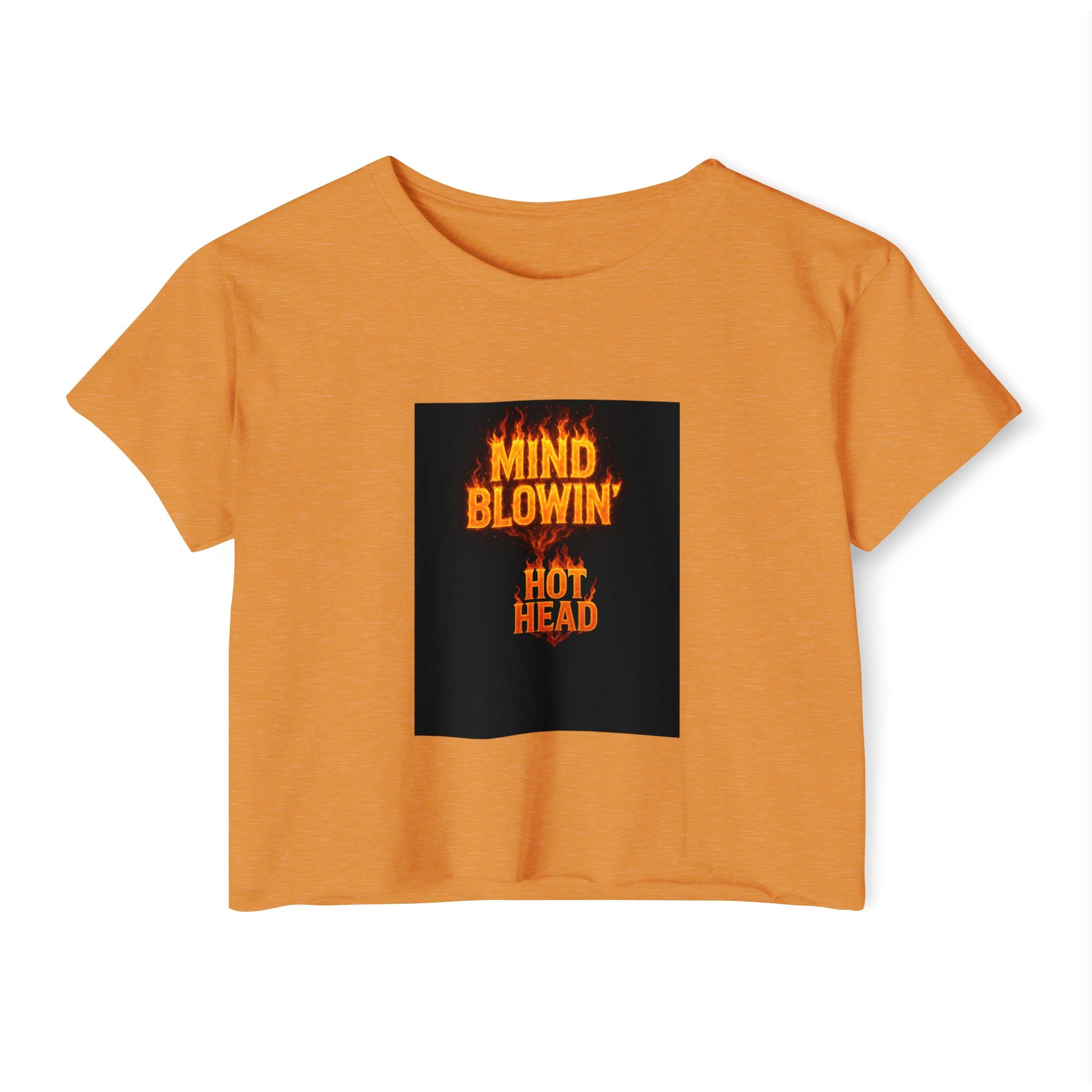 Mind Blown 'Hot Head' Crop Top — Women's Festival Graphic Tee