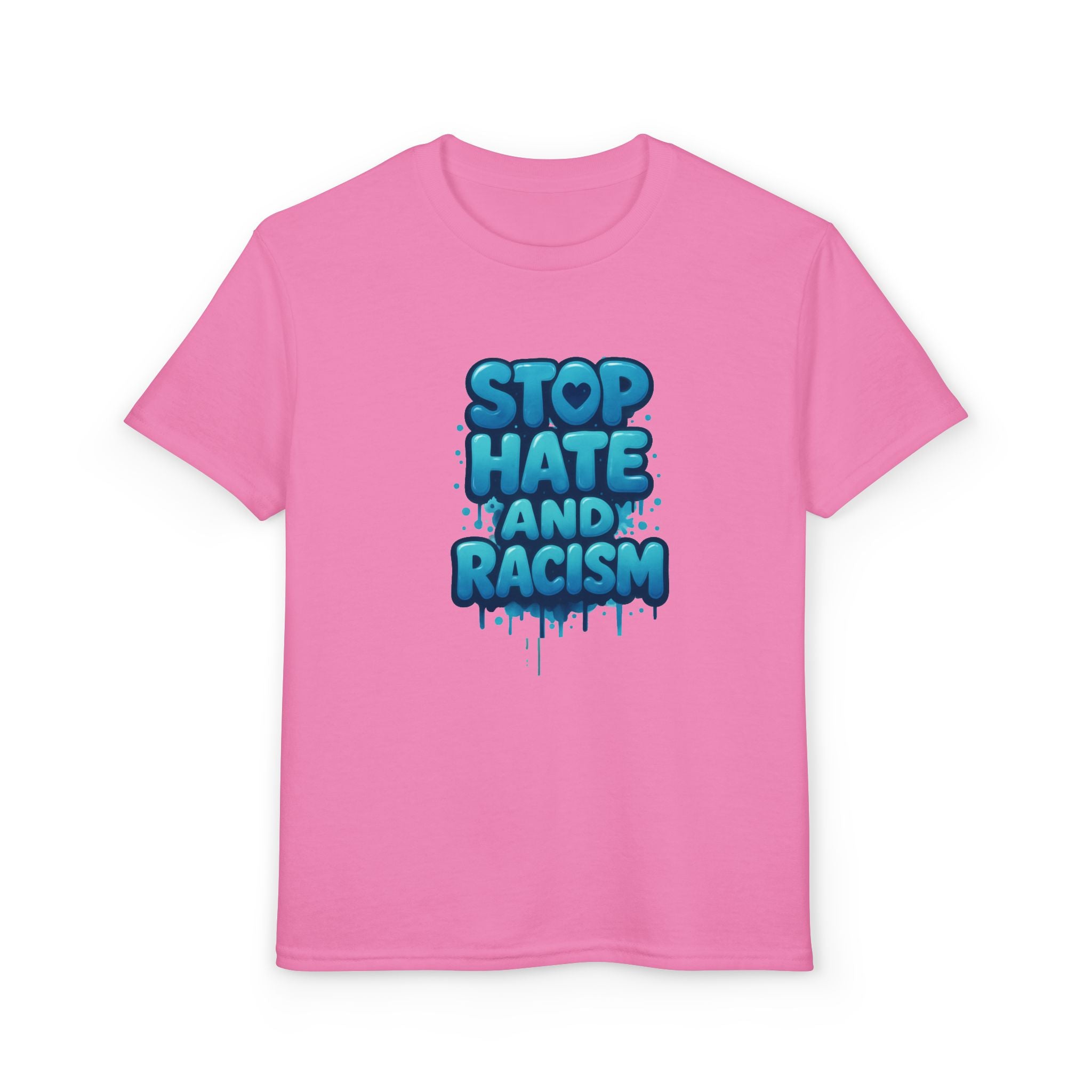 Stop Hate and Racism Youth T-Shirt — Anti-Racism Message Tee