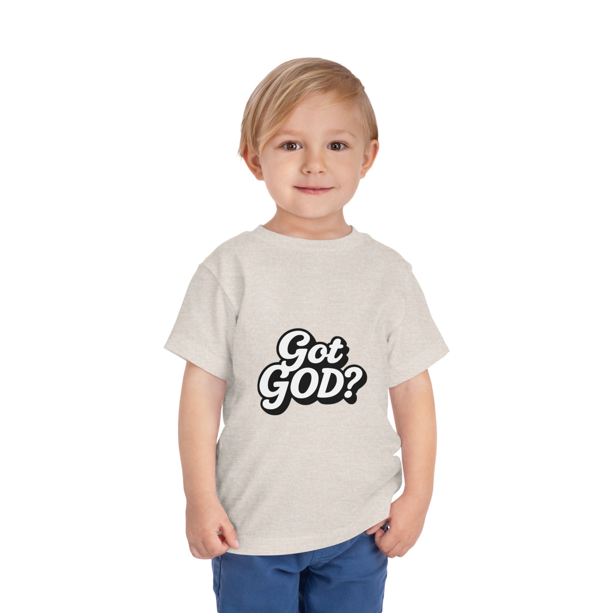 Toddler Tee — "Got GOD?" Christian Graphic Shirt for Kids