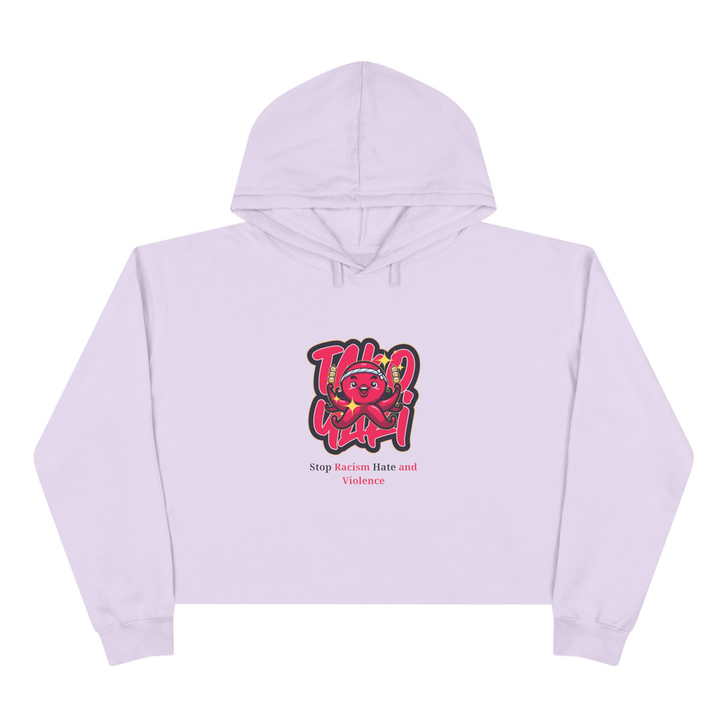 Crop Hoodie – Stop Gender-Based Violence Graphic Crop Hoodie