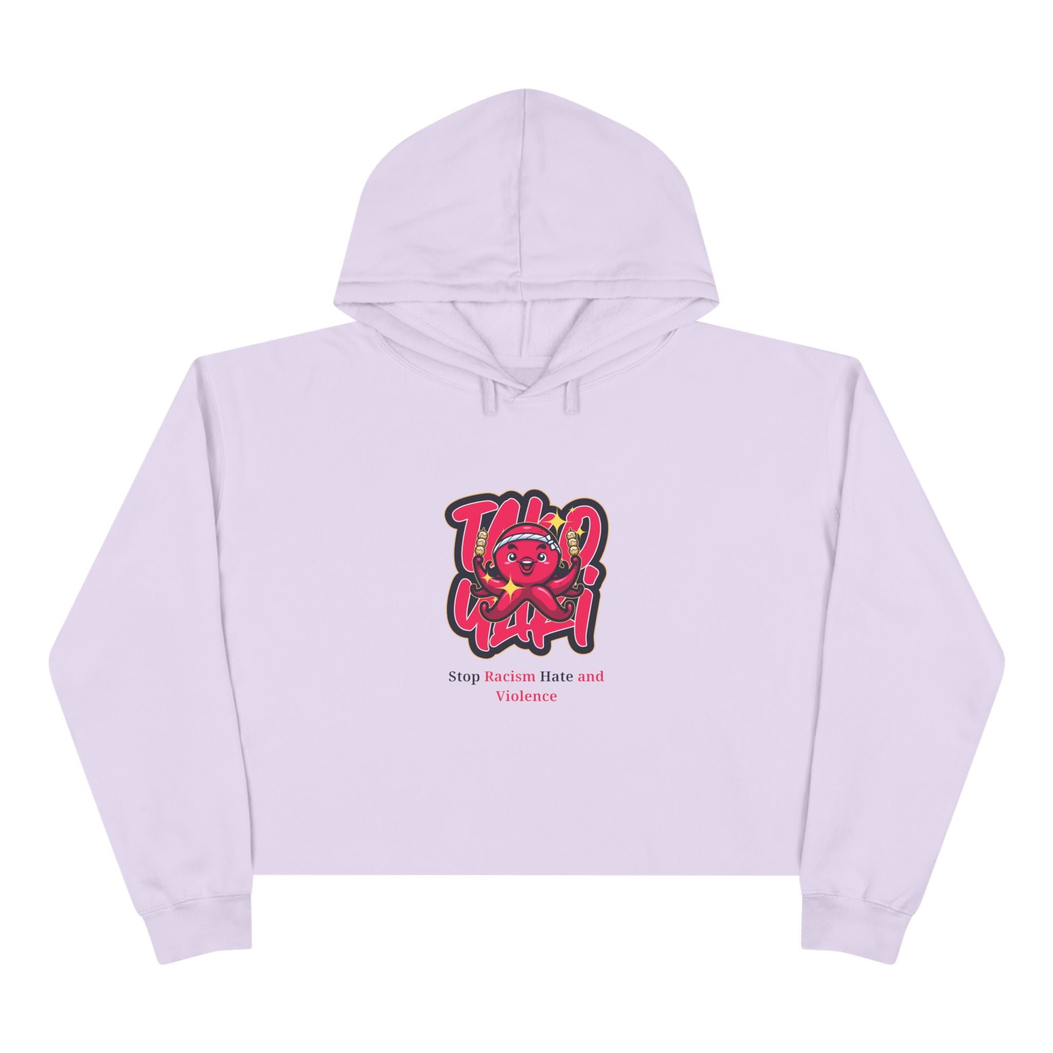 Crop Hoodie – Stop Gender-Based Violence Graphic Crop Hoodie